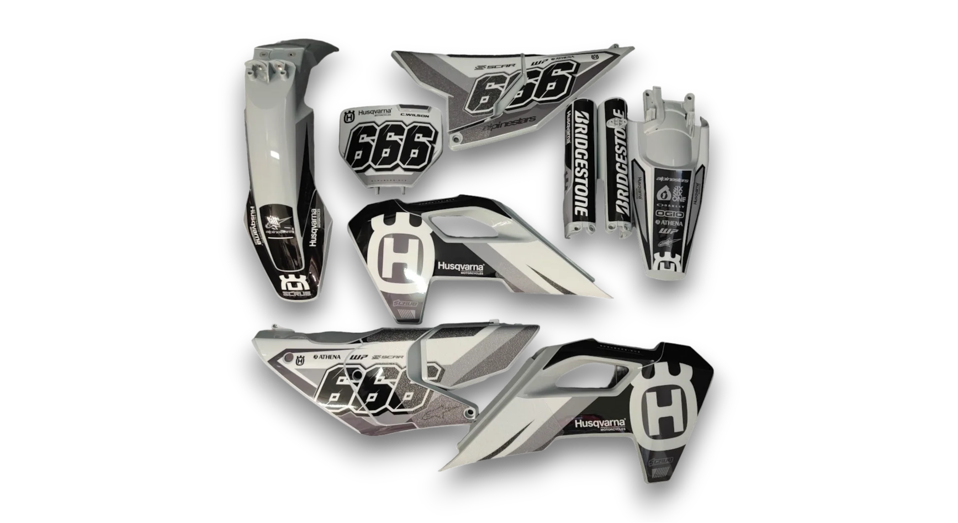 GFP - Husqvarna 14-> TC-FC-FX Series - 2023-2024 - Grey-H15-R3