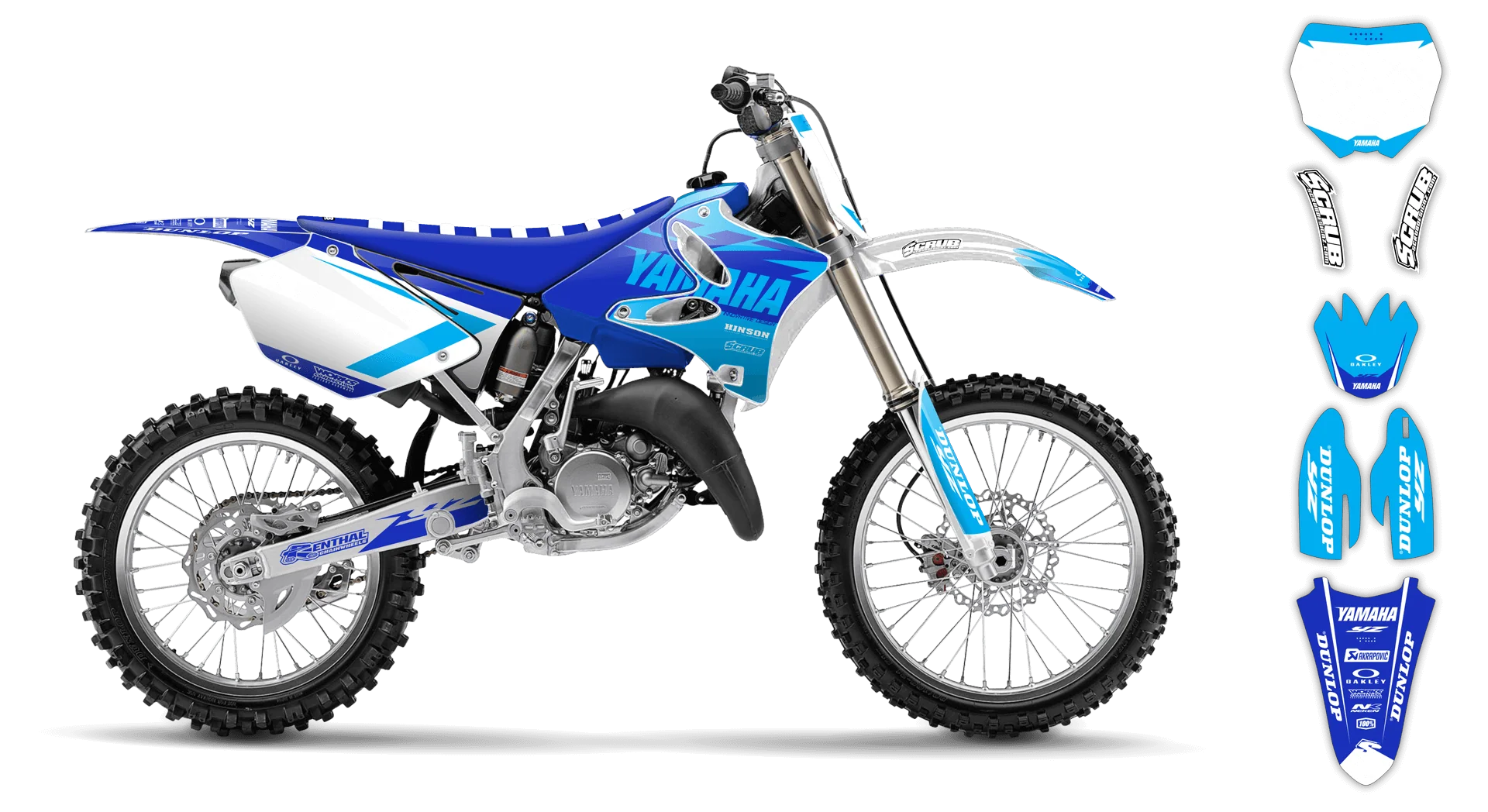 Graphics Kit - Yamaha - YZ 125 - 1993-1995 - Corgis - R2