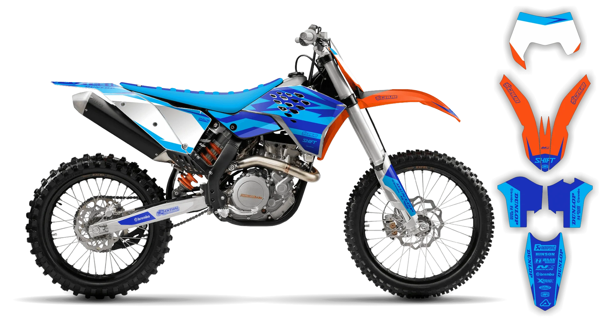 Graphics Kit - KTM - EXC EXC-F / XC-W XCF-W - 2008-2011 - SE1025 - R3