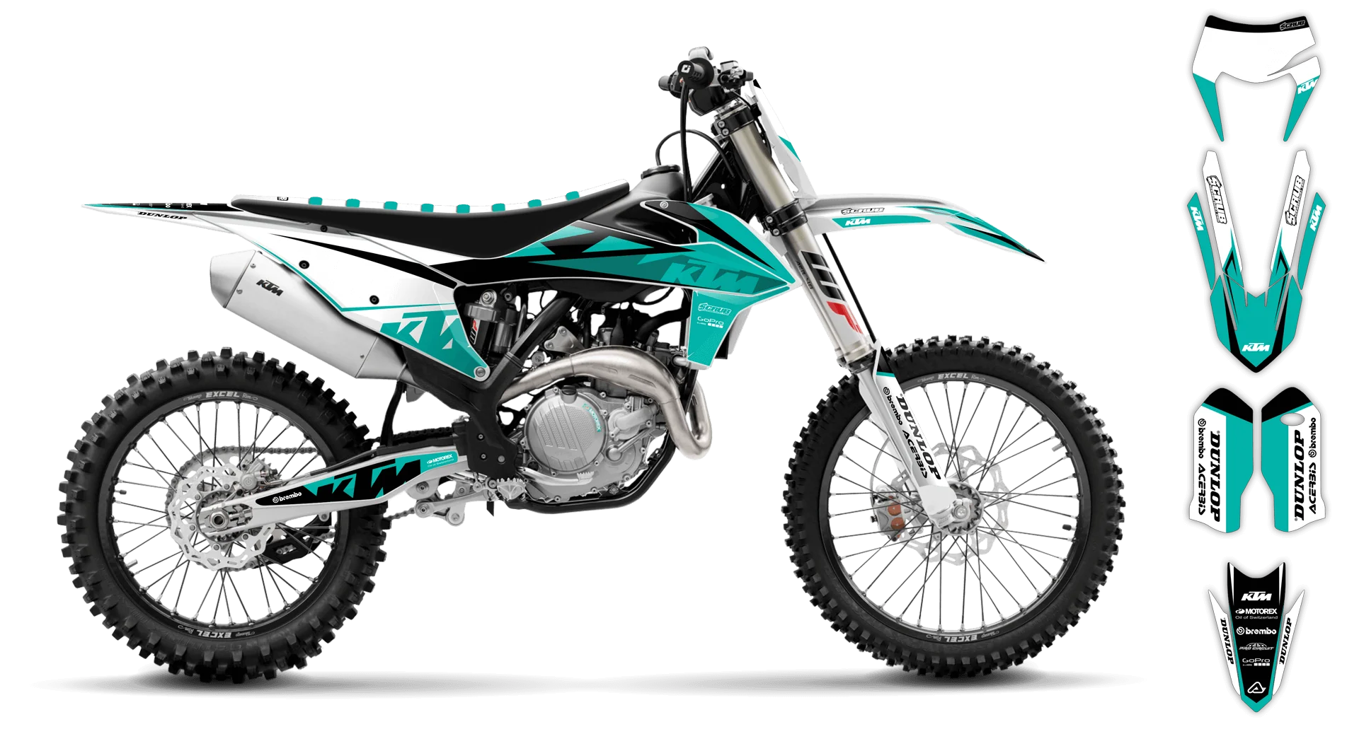 Graphics Kit - KTM - EXC EXC-F / XC-W XCF-W - 2020-2023 - K16 - R3