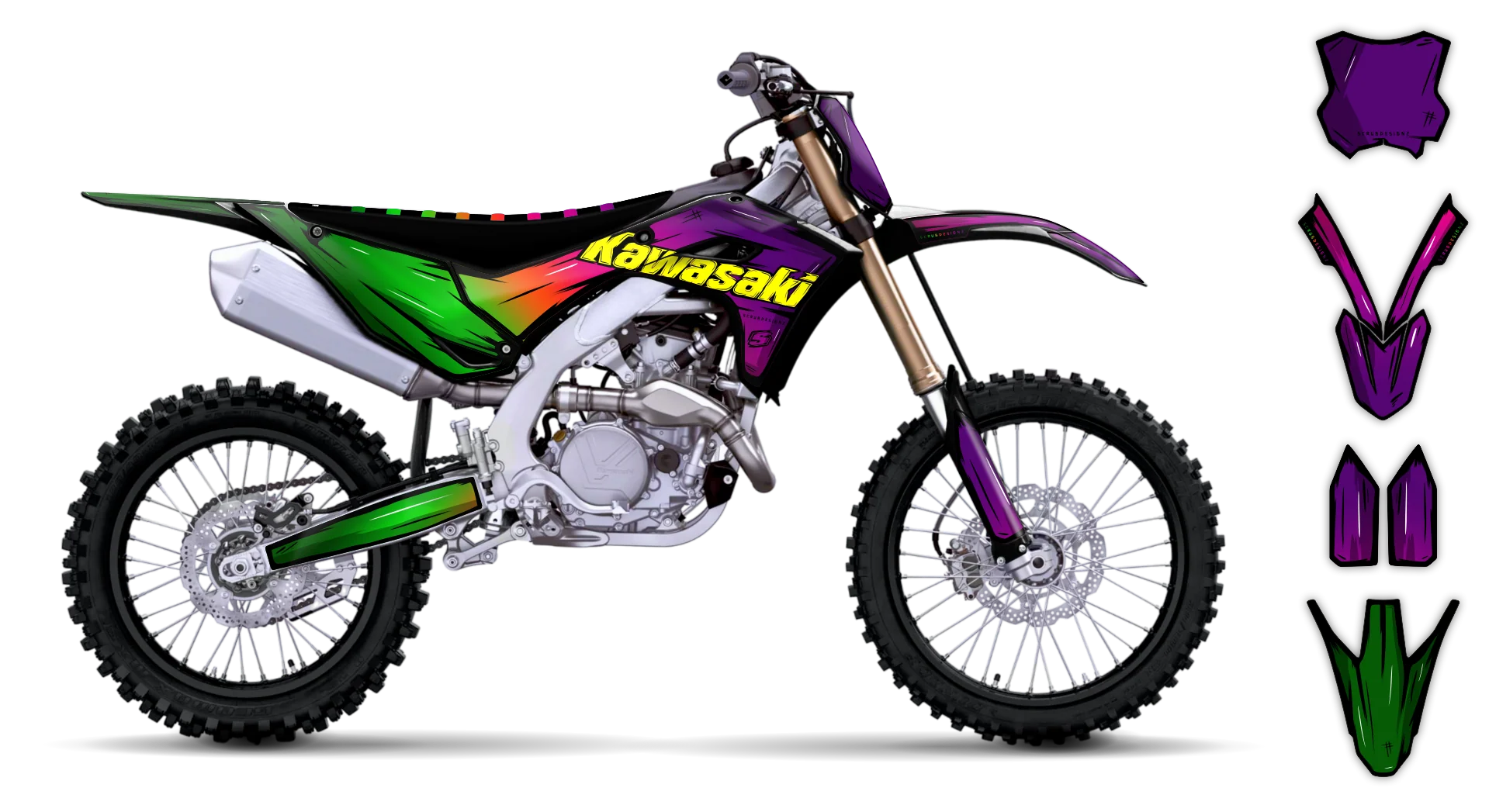 Graphics Kit - Kawasaki - KX 450F - 2024-2025 - Artlex - LE