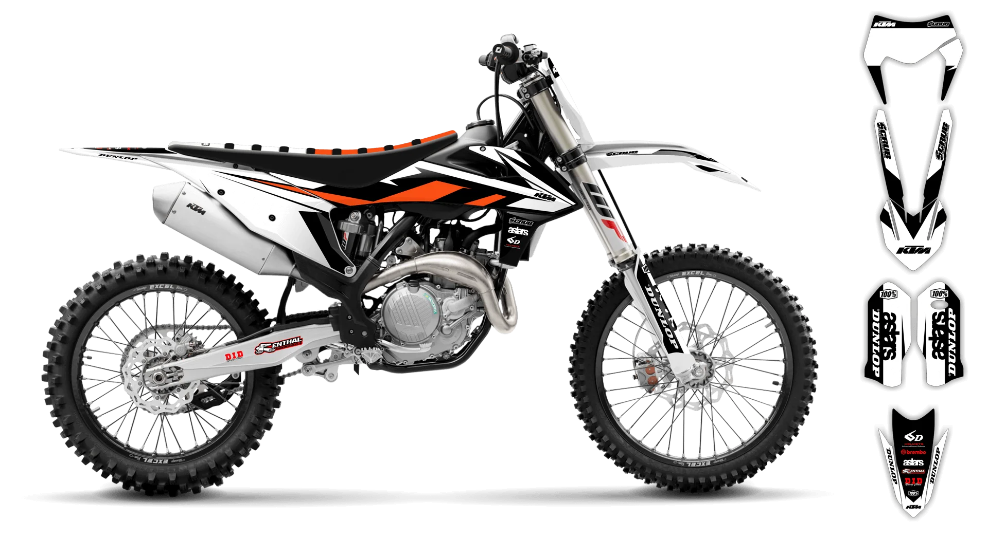 Graphics Kit - KTM - EXC EXC-F / XC-W XCF-W - 2020-2023 - K8 - LE