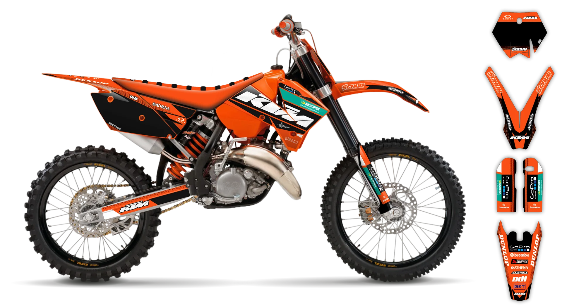 Graphics Kit - KTM - SX SX-F / XC XC-F - 2005-2006 - K11 - LE