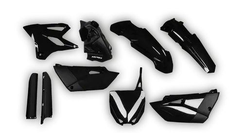 Plastics Kit - Yamaha - YZ 85 - 2002-2014 - Full Kit - Black Tank Restyle