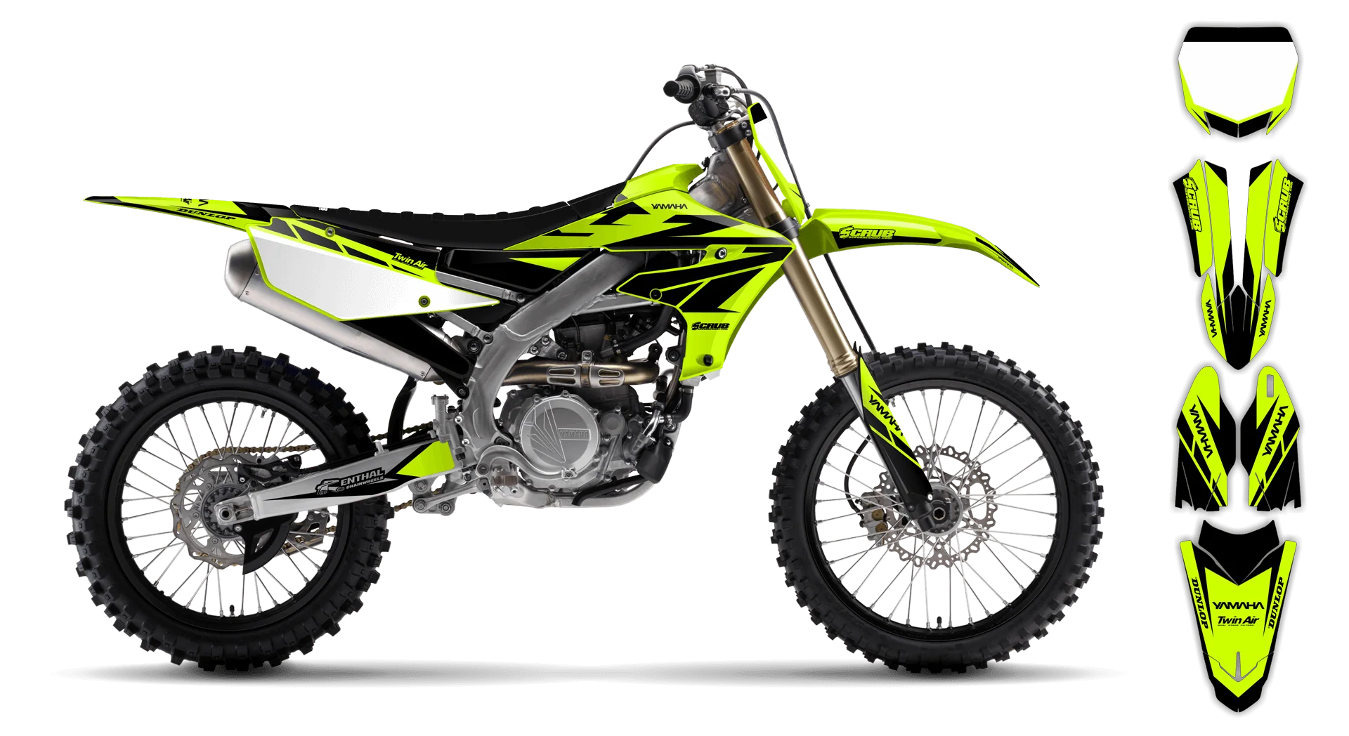 Graphics Kit - Yamaha - YZ450F - 2018-2022 - Fluo Sukuba - R1