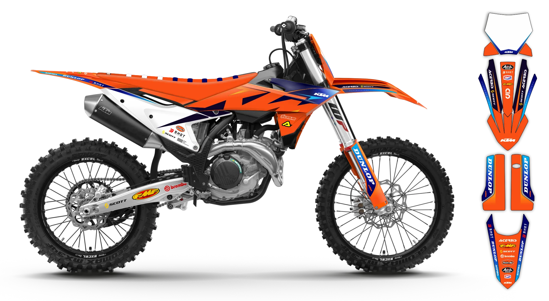 Graphics Kit - KTM - SX SX-F / XC XC-F - 2025 - K19 - R3