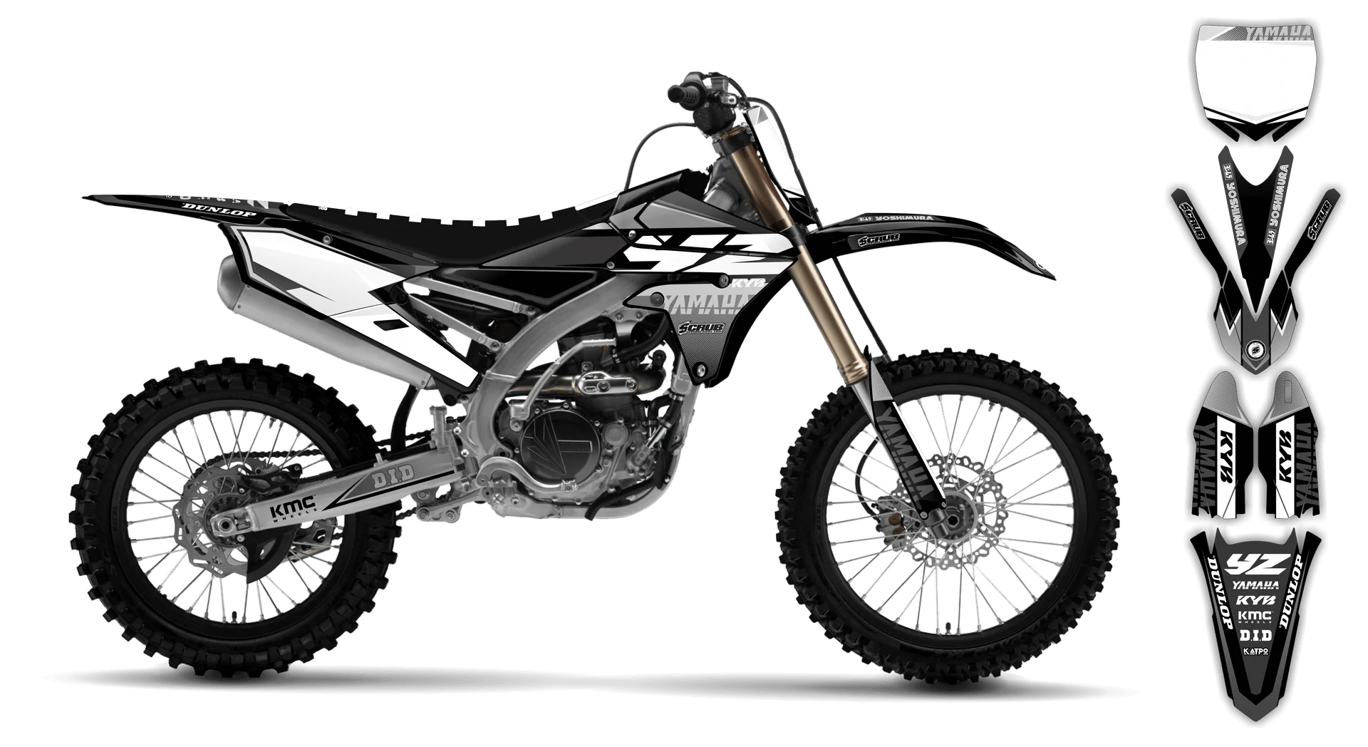 Graphics Kit - Yamaha - YZ450F - 2014-2017 - Discovery - R2