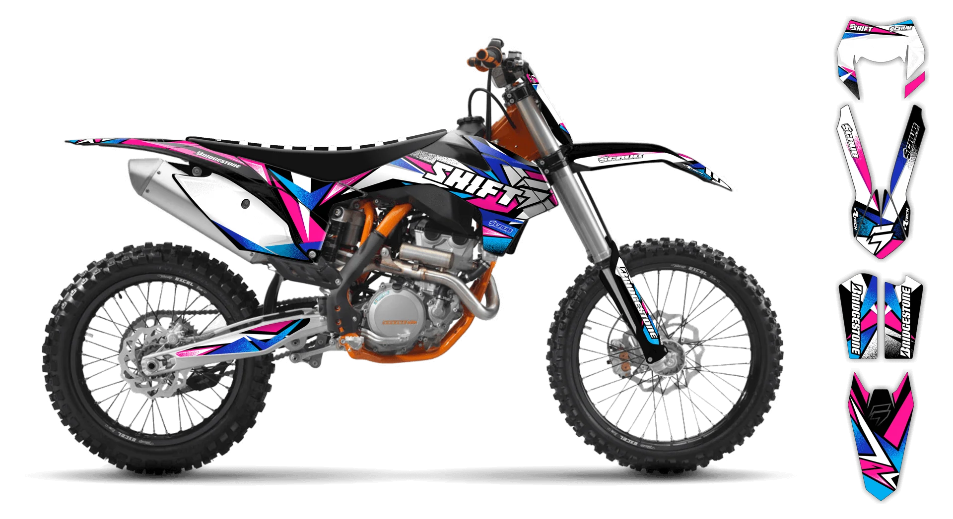 Graphics Kit - KTM - EXC EXC-F / XC-W XCF-W - 2012-2013 - X-Rut - R2