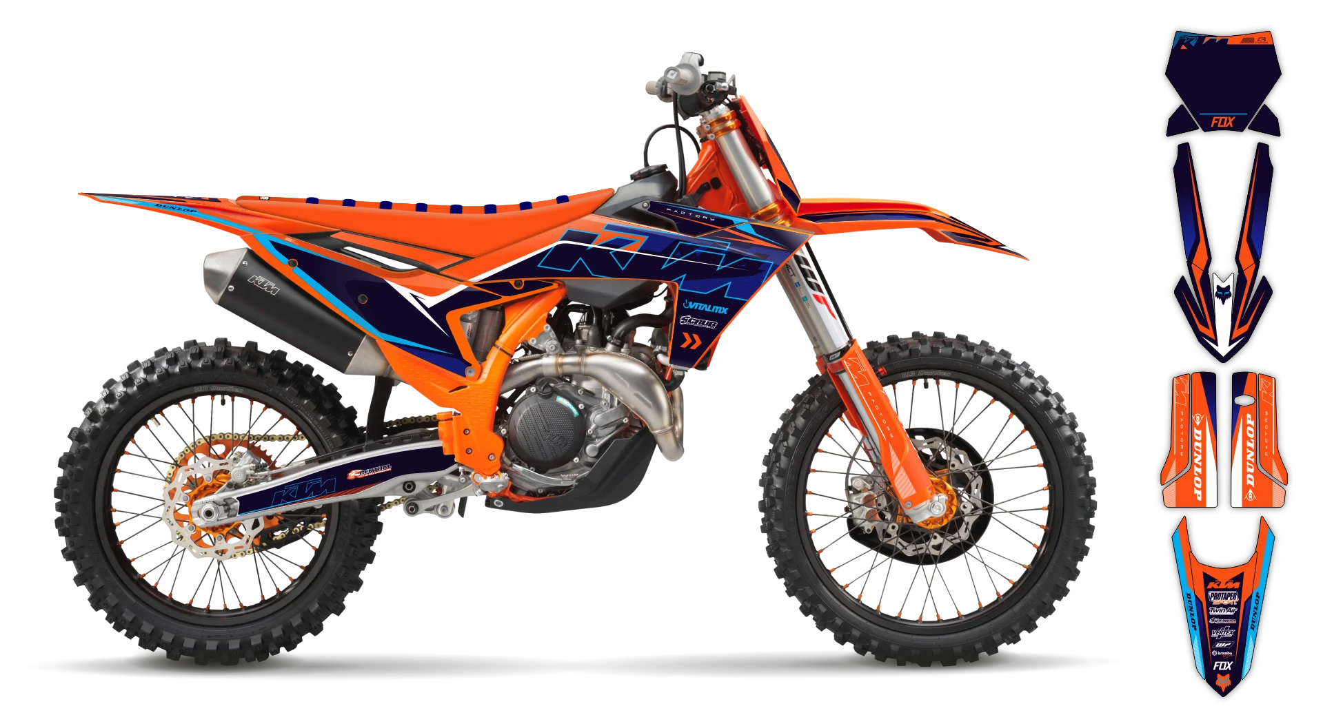 Graphics Kit - KTM - SX 50 - 2024-2025 - K5 - ST