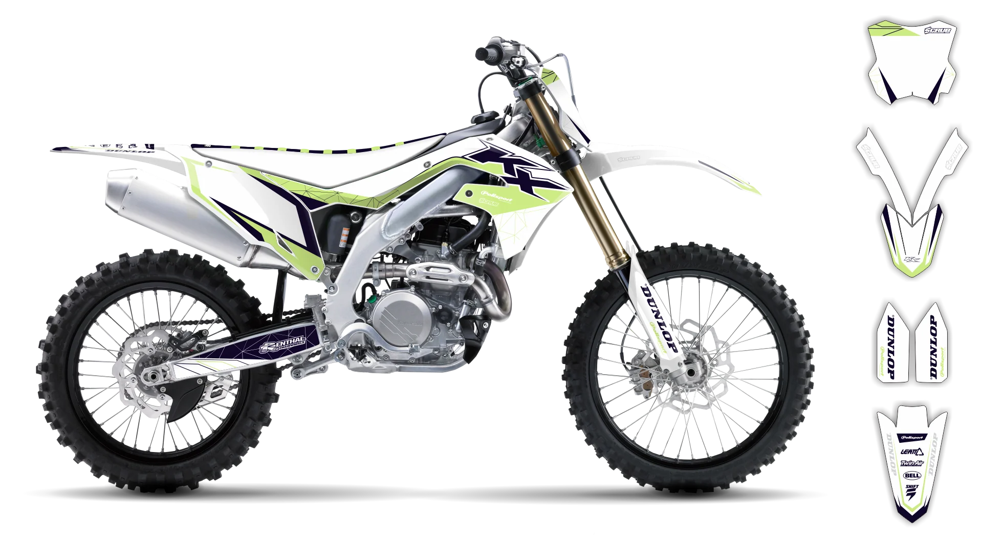 Graphics Kit - Kawasaki - KX 125 - 1999-2002 - SE1046 - R3