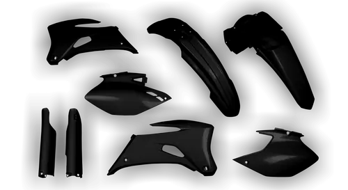 Plastics Kit - Yamaha - WR250F - 2007-2014 - Full Kit - Black
