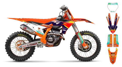 Graphics Kit - KTM - SX SX-F / XC XC-F - 2023-2024 - Factory Replica 4 - ST