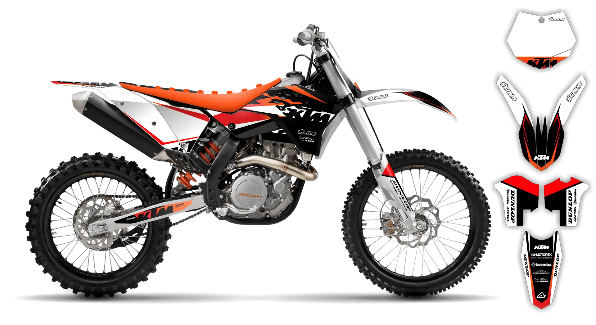 Graphics Kit - KTM - SX SX-F / XC XC-F - 2007-2010 - K16 - LE