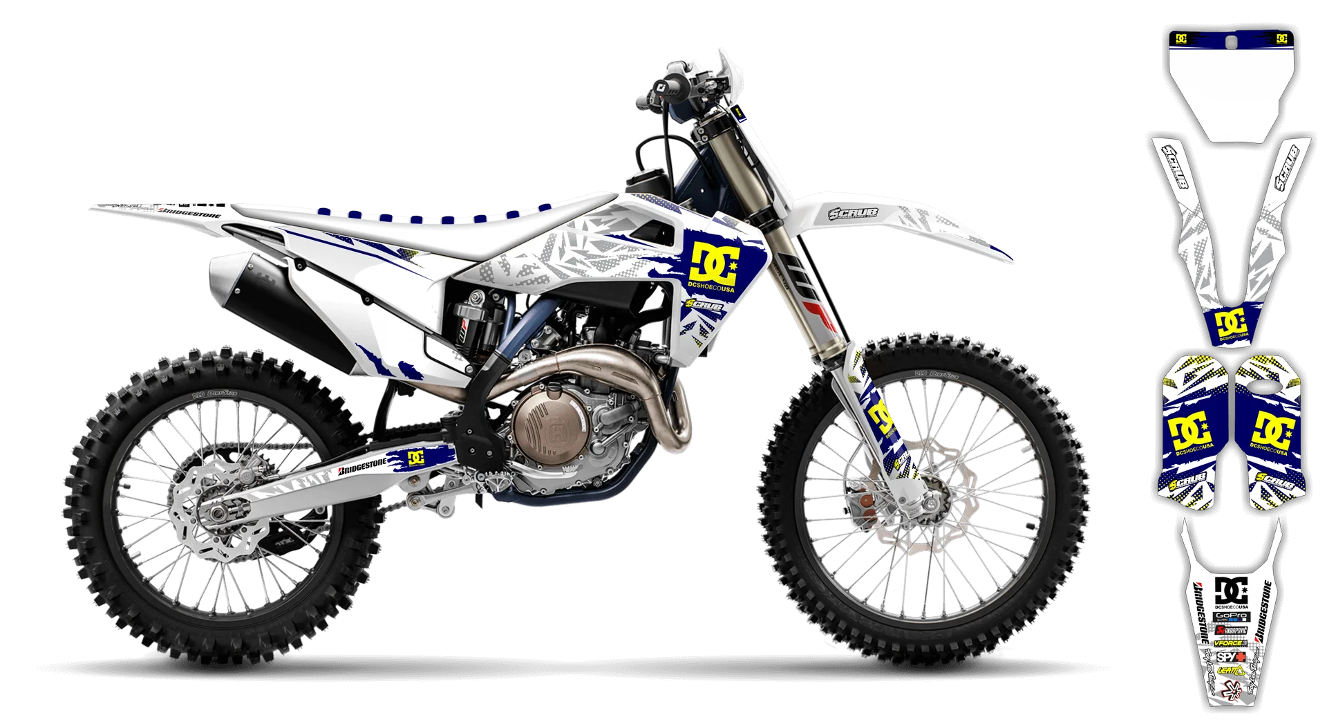 Graphics Kit - Husqvarna 14-> TC-FC-FX Series - 2019-2022 - Kicker - ST
