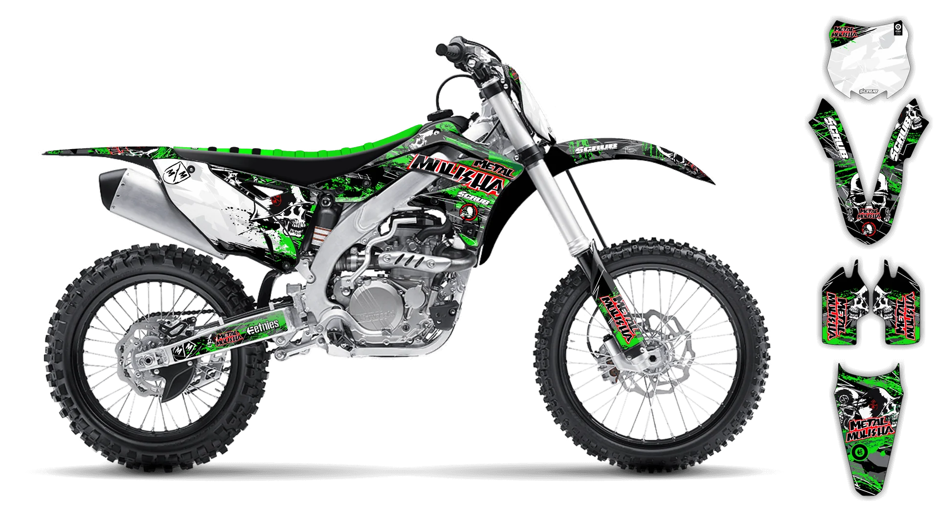 Graphics Kit - Kawasaki - KX 450F - 2006-2008 - Em Em - LE