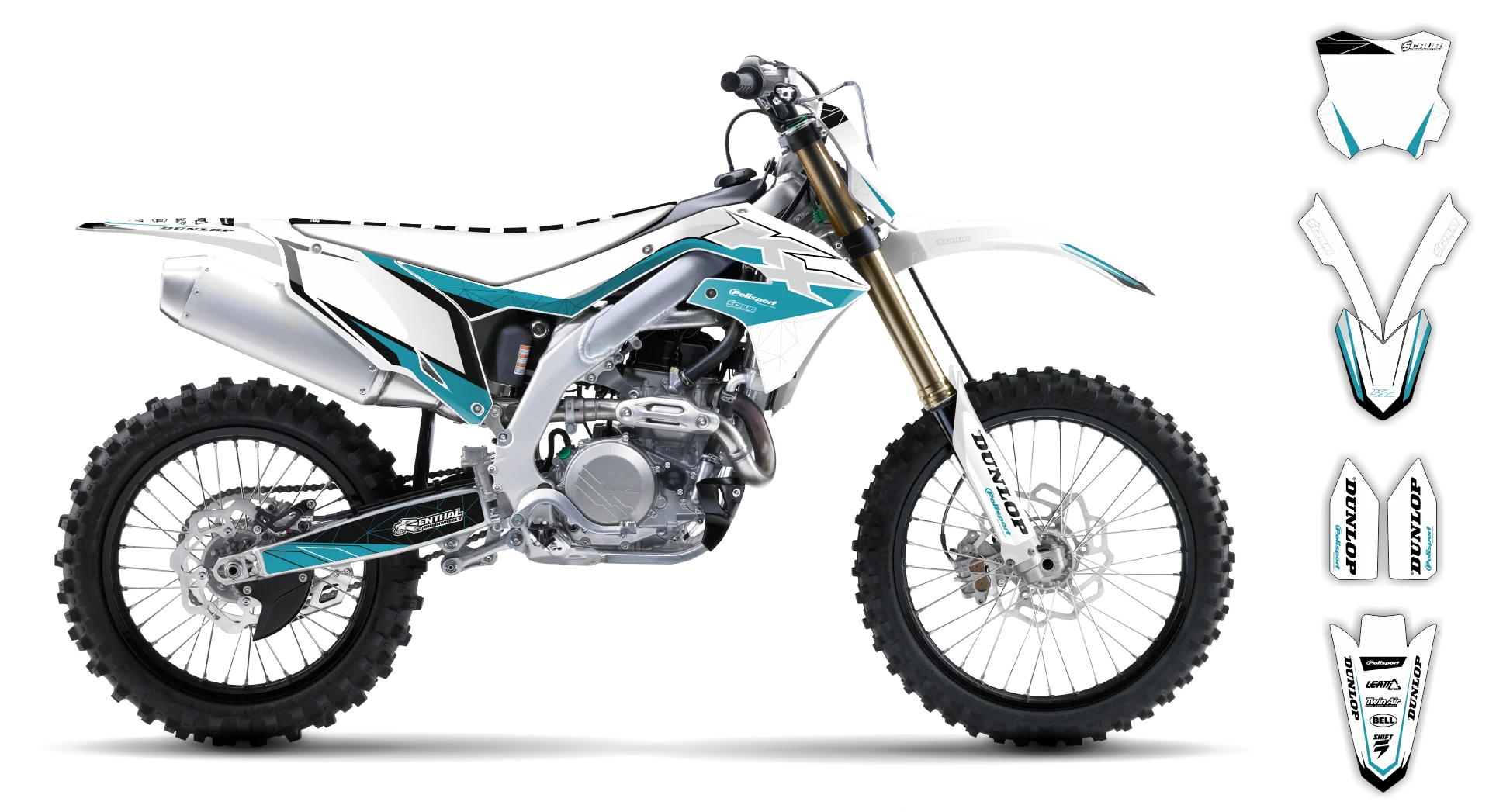 Graphics Kit - Kawasaki - KX 125 - 1999-2002 - SE1046 - R1