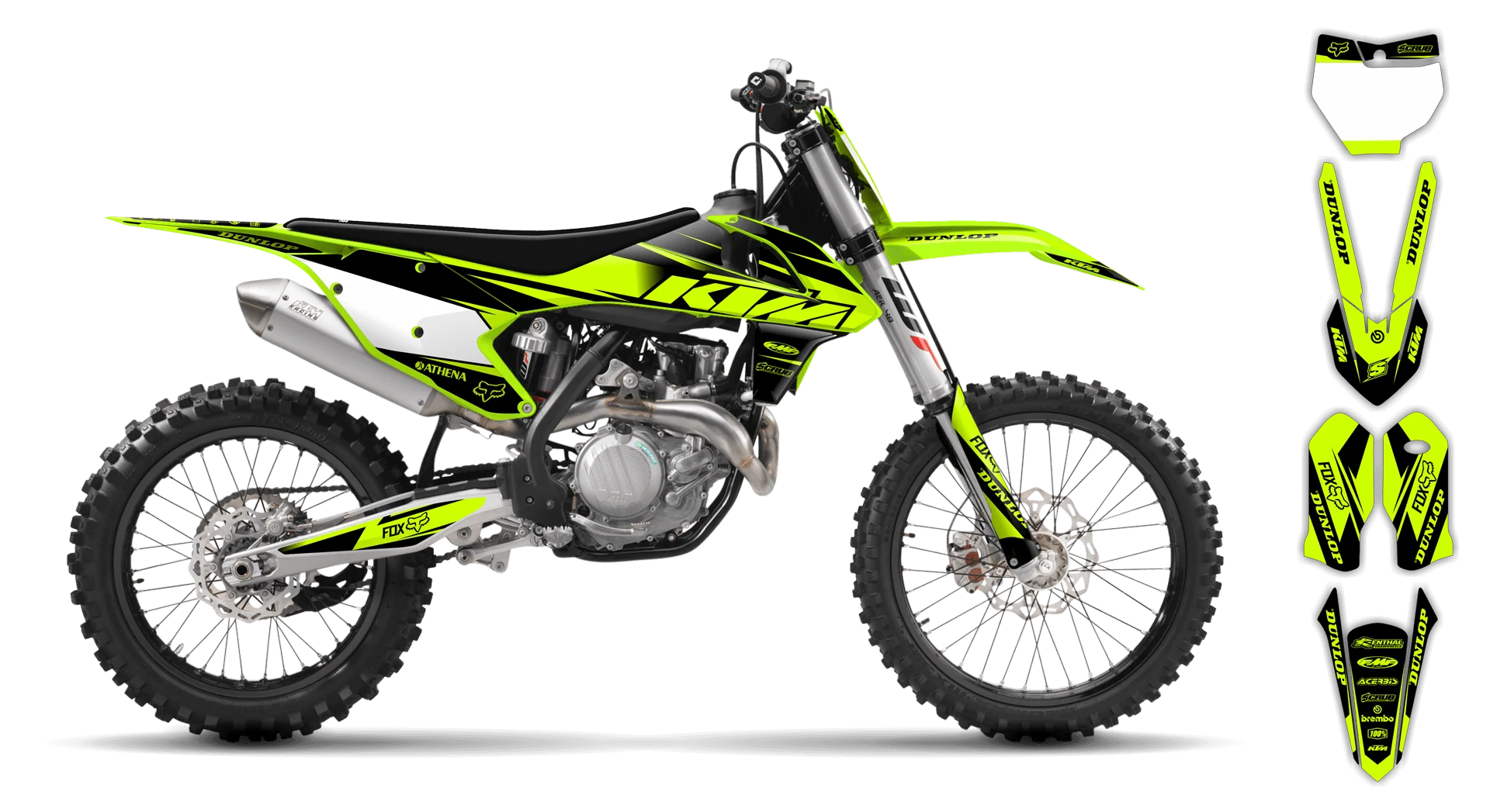 Graphics Kit - KTM - SX 50 - 2016-2023 - Fluo 1 - ST
