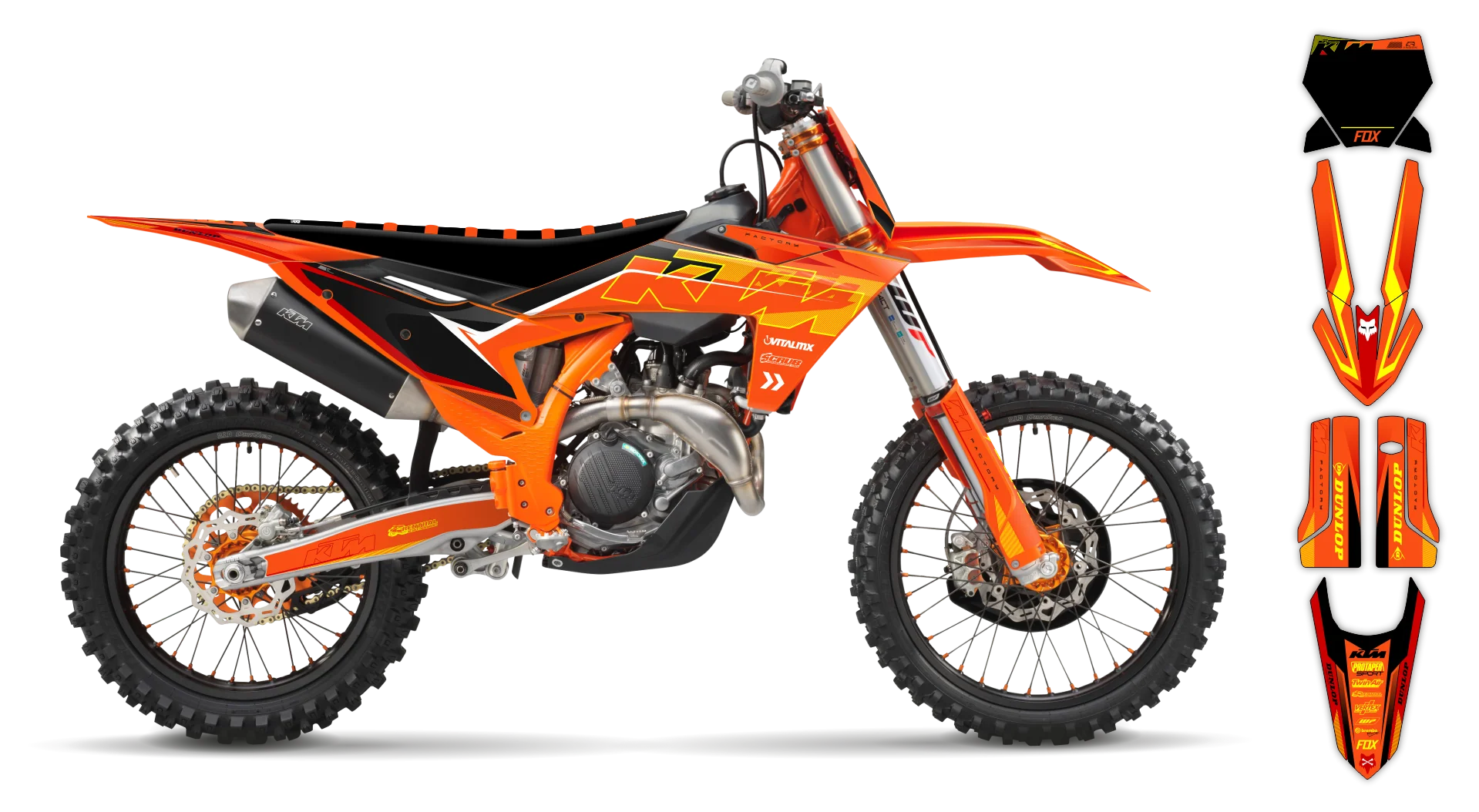 Graphics Kit - KTM - SX SX-F / XC XC-F - 2023-2024 - K5 - LE