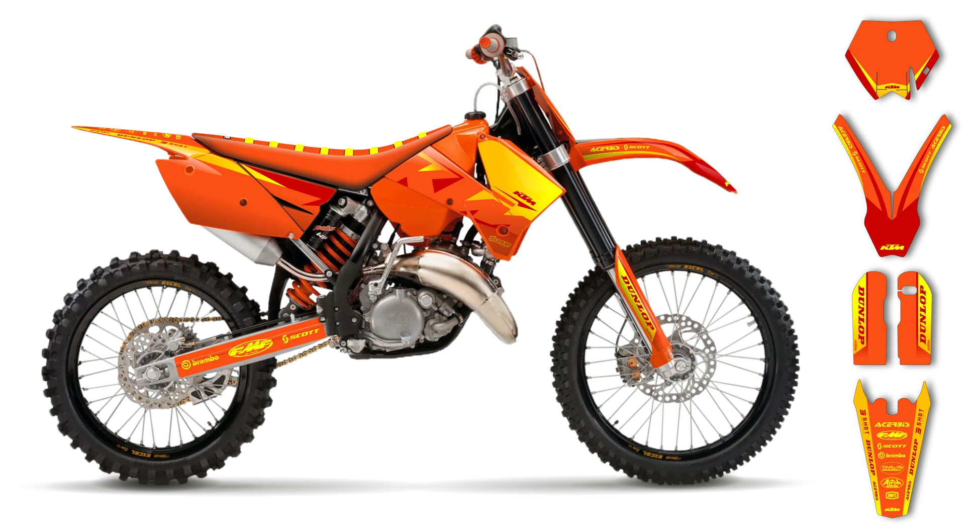 Graphics Kit - KTM - SX SX-F / XC XC-F - 2005-2006 - K19 - R1