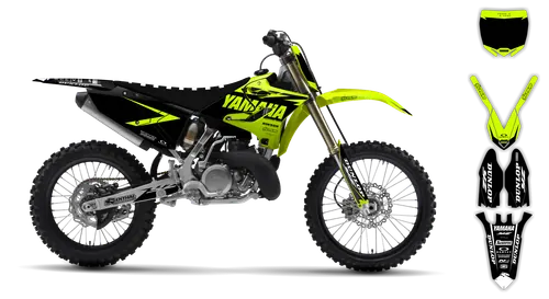 Graphics Kit - Yamaha - YZ 125-250 Revolution - 2005-2007 - Fluo Corgis - ST
