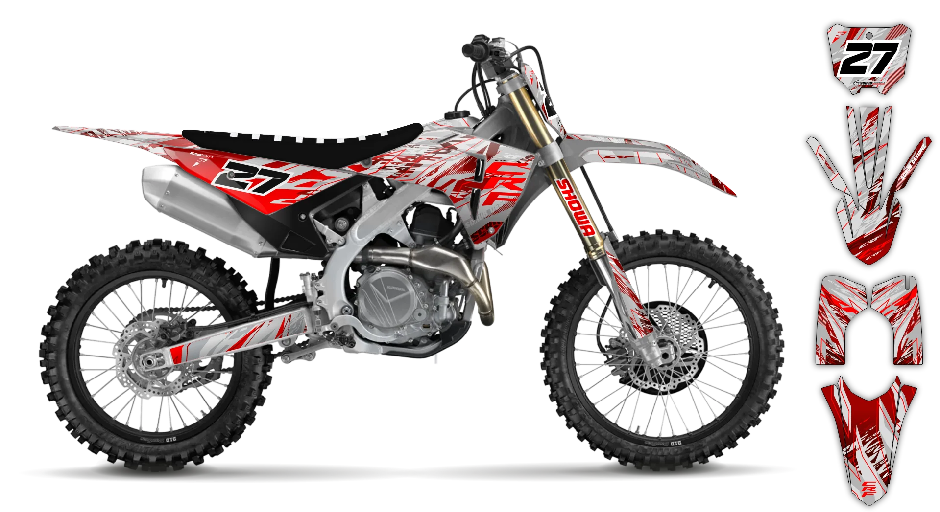 Graphics Kit - Honda - CRF 250R - 2010-2013 - Slasher - R3
