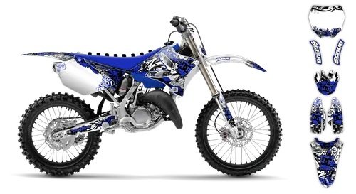 Graphics Kit - Yamaha - YZ 125 - 1993-1995 - Attack - ST