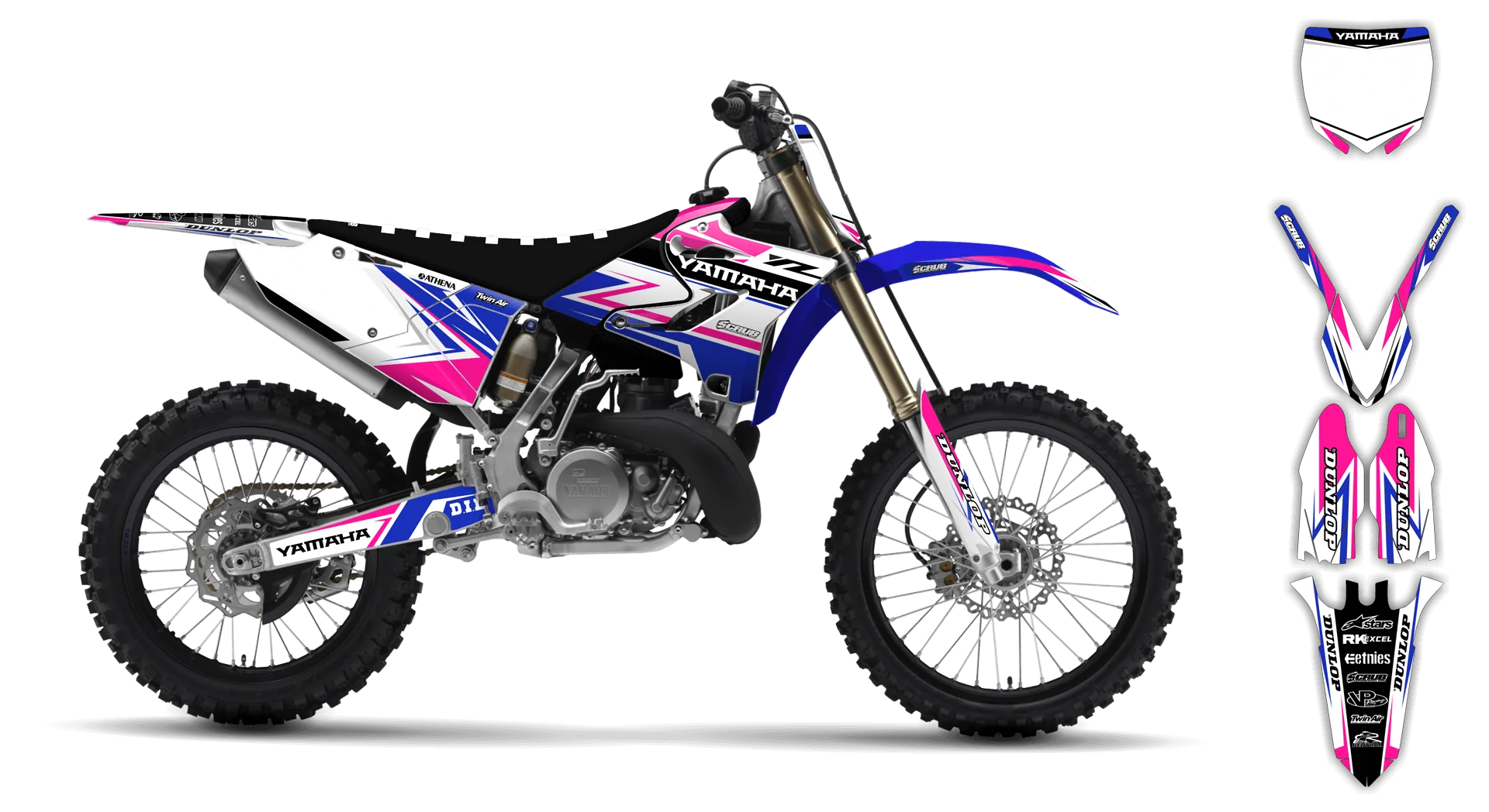 Graphics Kit - Yamaha - YZ 125-250 Revolution - 2005-2007 - Evolution - R1