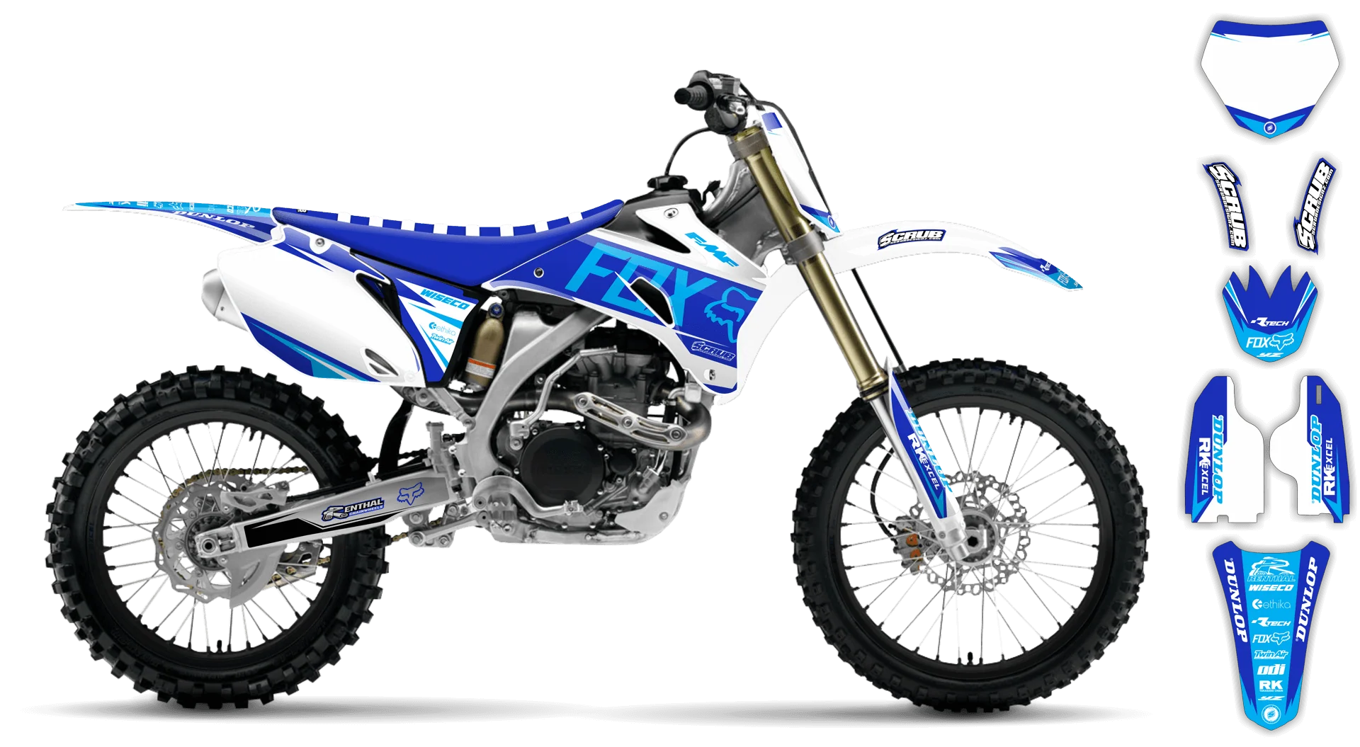 Graphics Kit - Yamaha - YZ250F - 2008-2009 - Varnix - LE