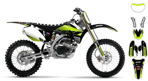 Graphics Kit - Yamaha - WR450F - 2003-2004 - Fluo OMara - ST