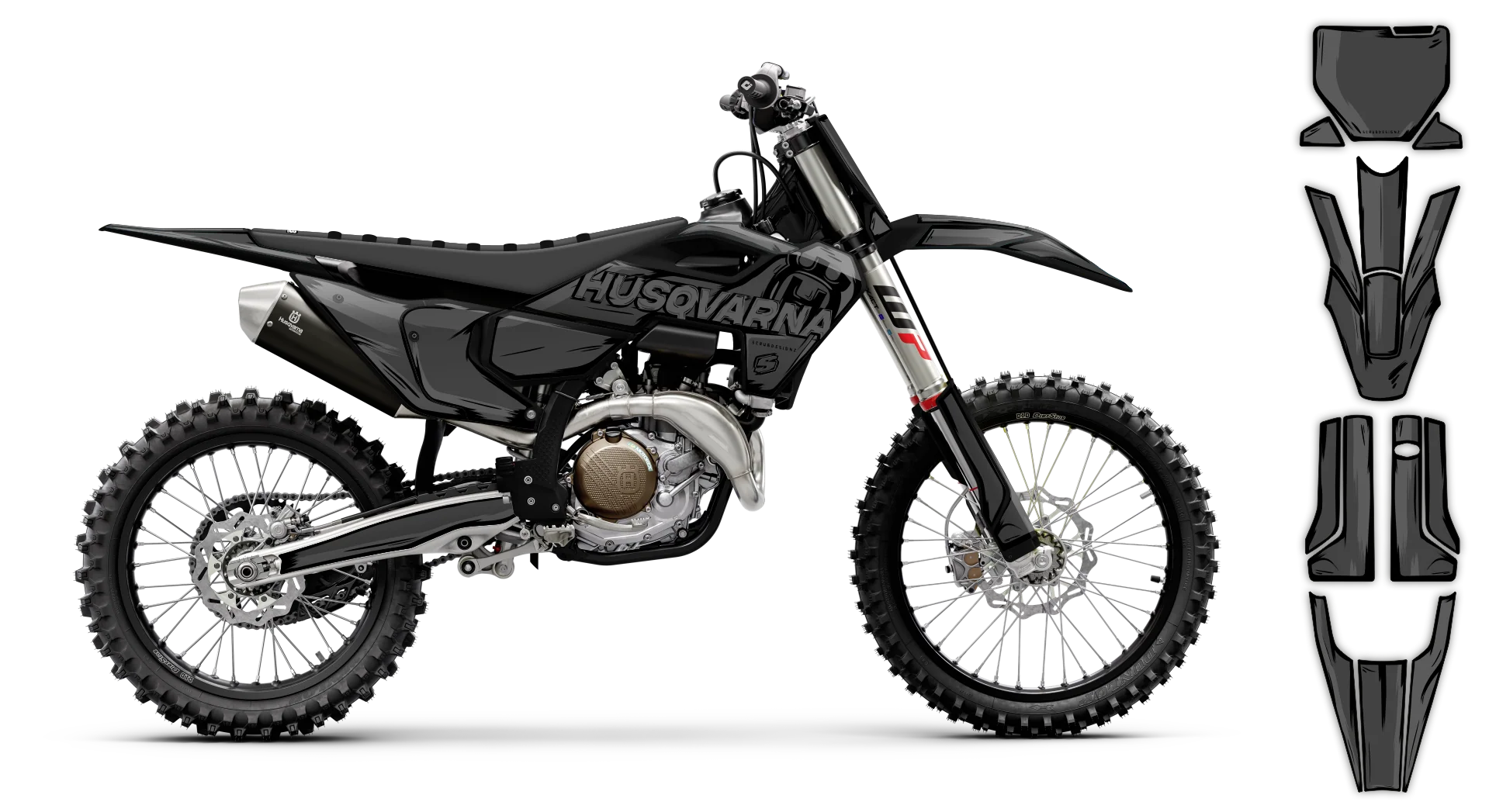 Graphics Kit - Husqvarna 14-> TE-FE Series - 2016 - Artlex - R1