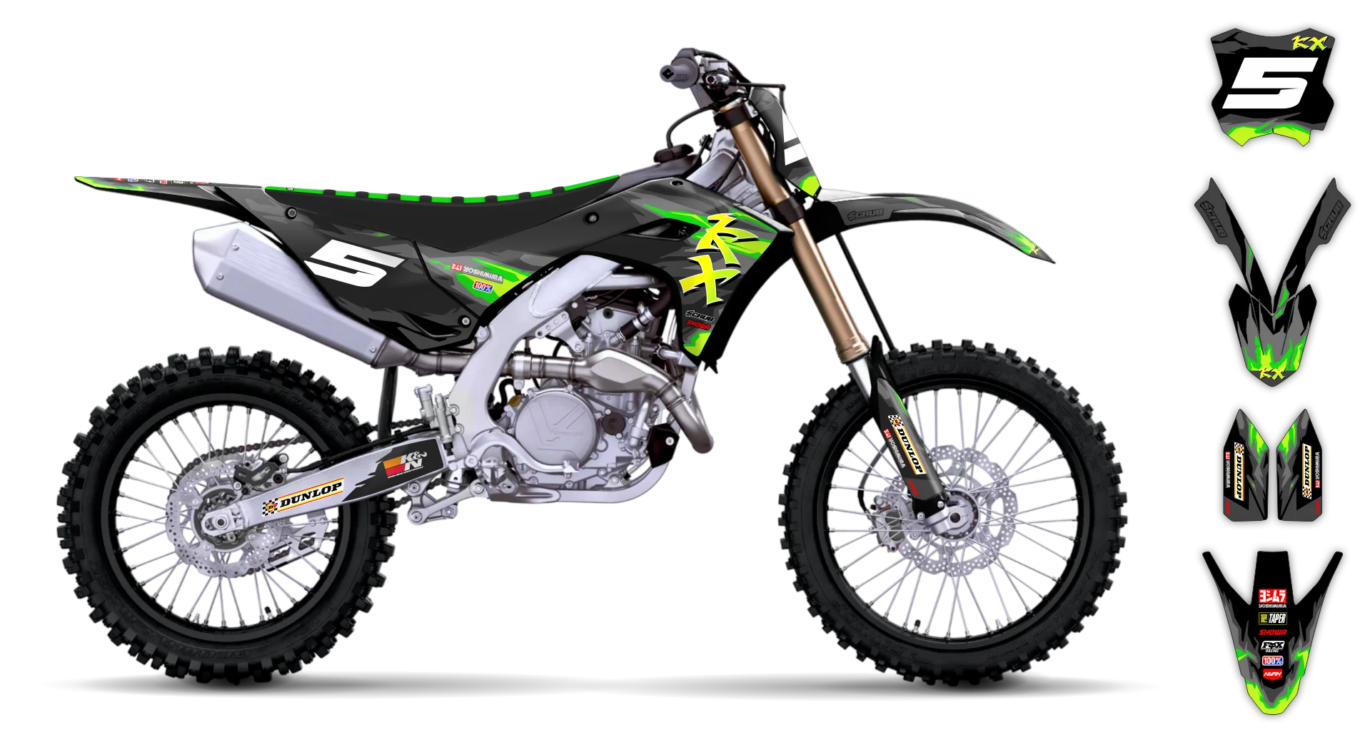 Graphics Kit - Kawasaki - KX 450F - 2024-2025 - Alto-G - R5