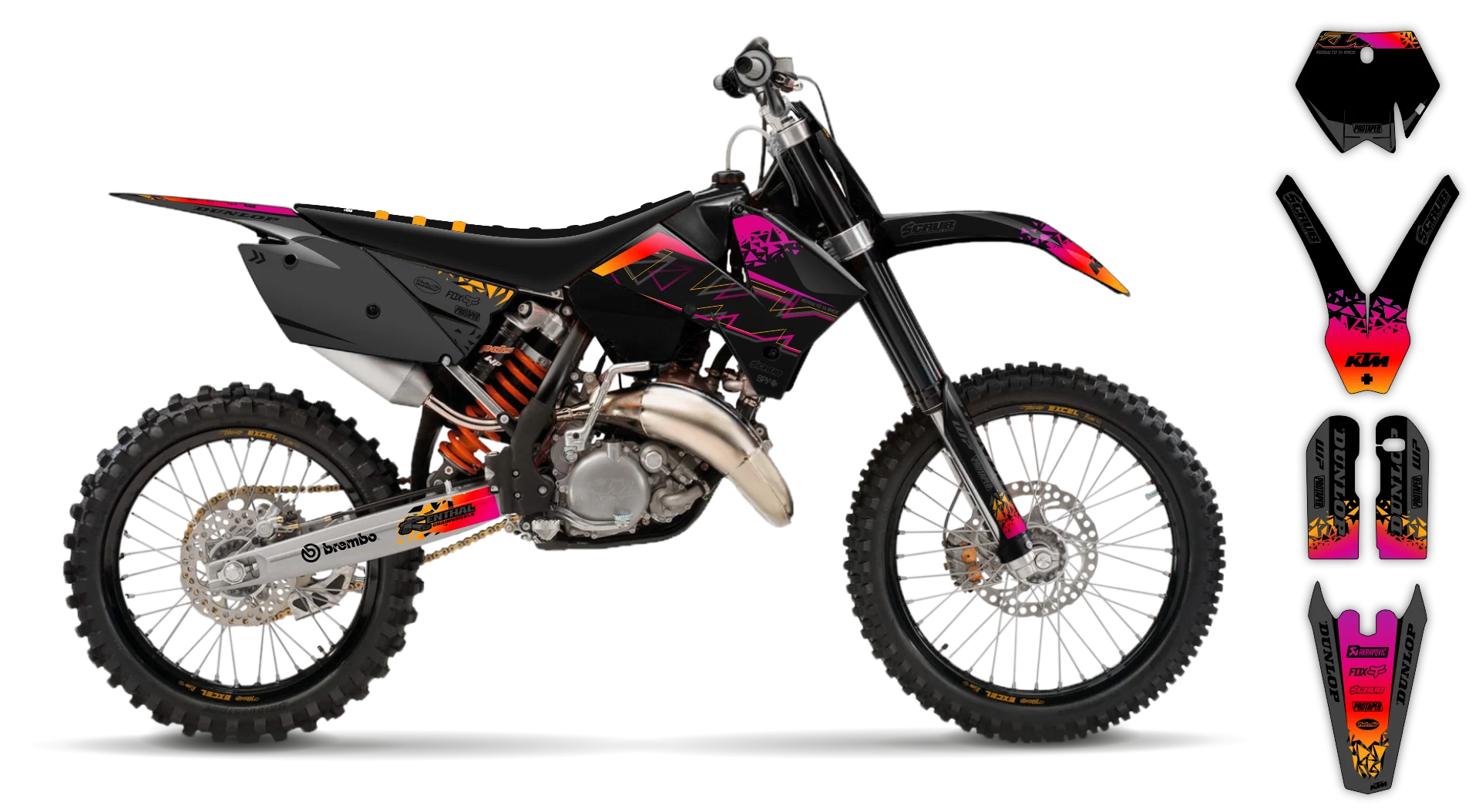 Graphics Kit - KTM - SX SX-F / XC XC-F - 2005-2006 - K6 - R1