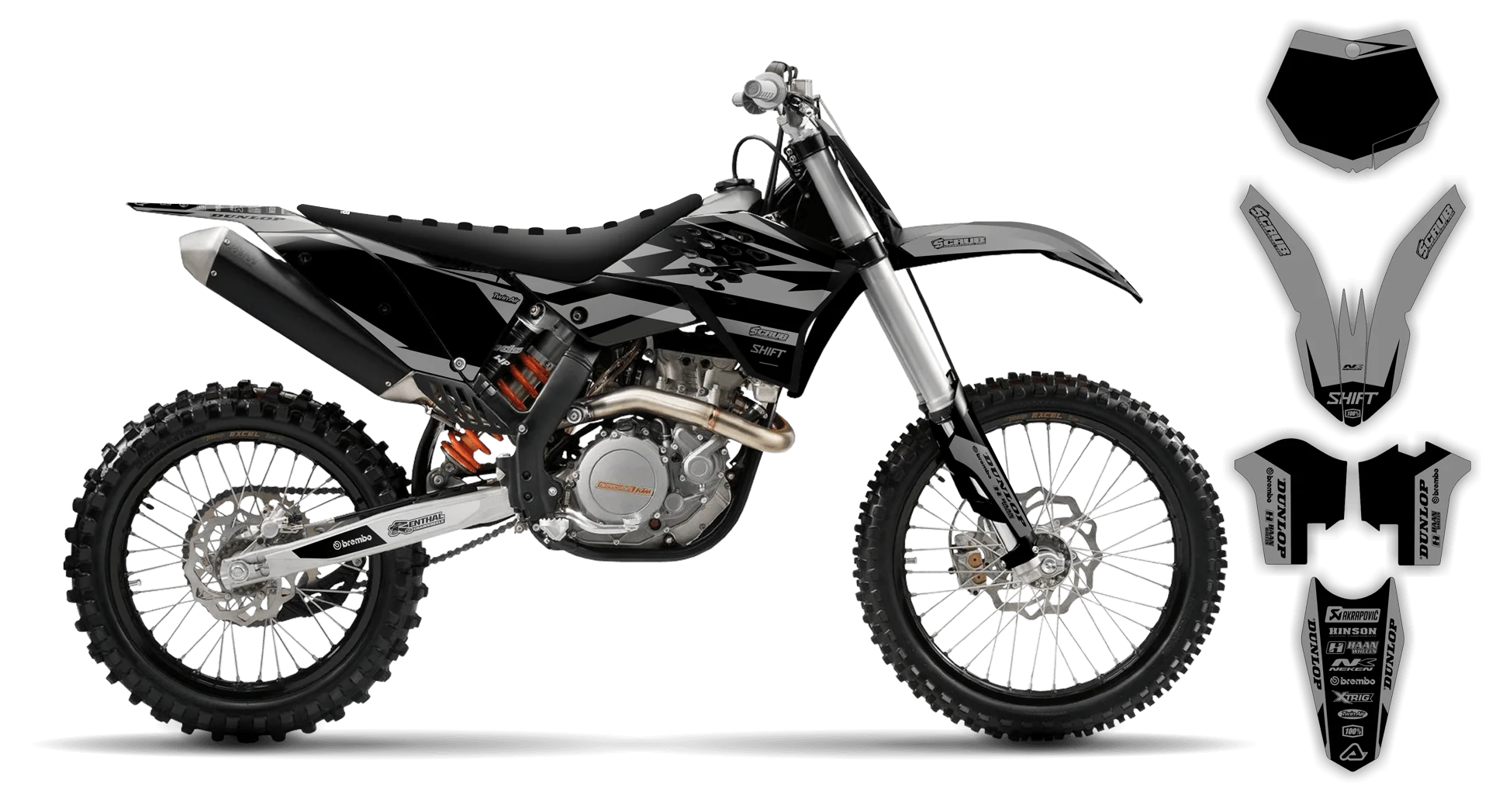 Graphics Kit - KTM - SX SX-F / XC XC-F - 2007-2010 - SE1025 - R5