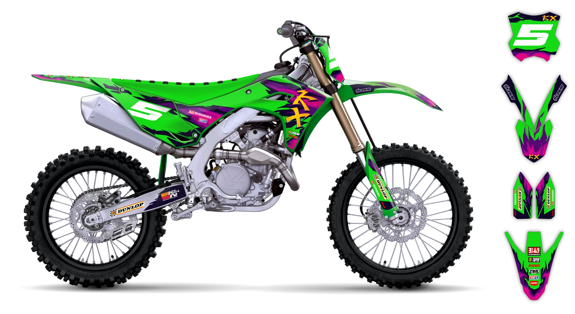 Graphics Kit - Kawasaki - KX 450F - 2024-2025 - Alto-G - R1