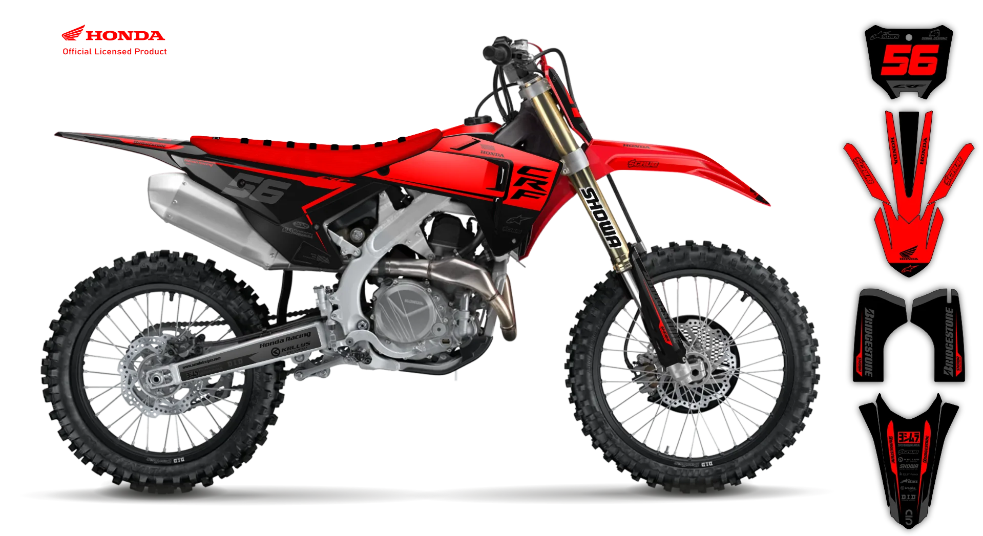 Graphics Kit - Honda - CRF 110 - 2019-2023 - Neart - LE