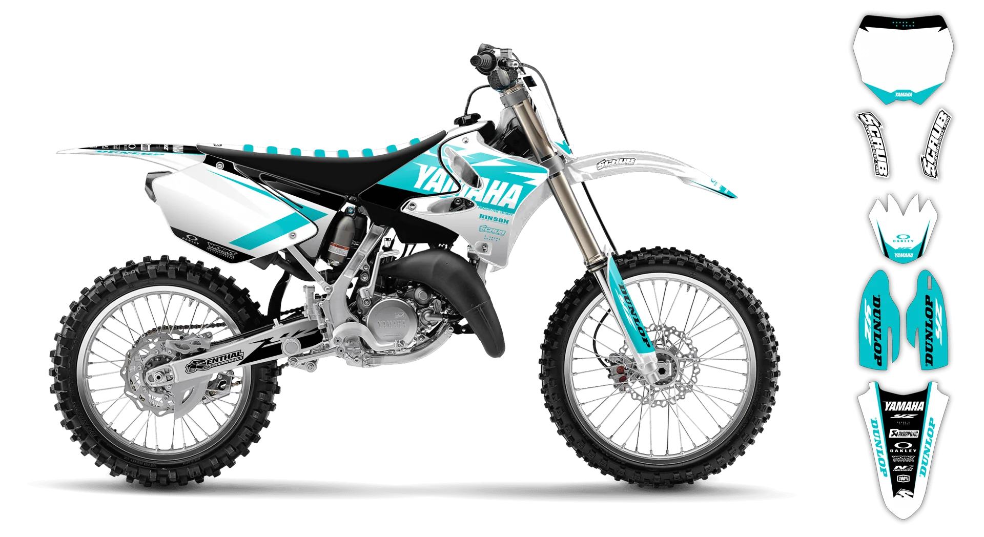 Graphics Kit - Yamaha - YZ 125 - 1993-1995 - Corgis - R1