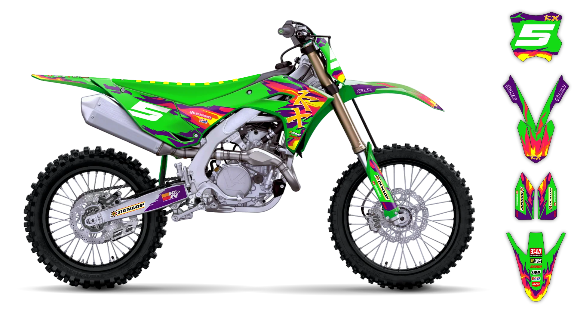 Graphics Kit - Kawasaki - KX 450F - 2024-2025 - Alto-G - LE