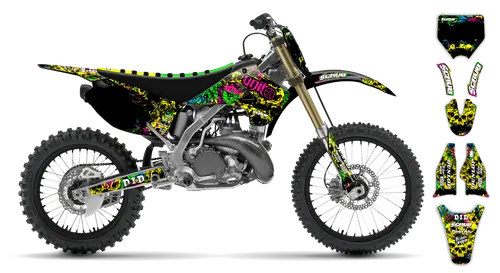 Graphics Kit - Kawasaki - KX 250 - 2004-2008 - Wasabi - ST