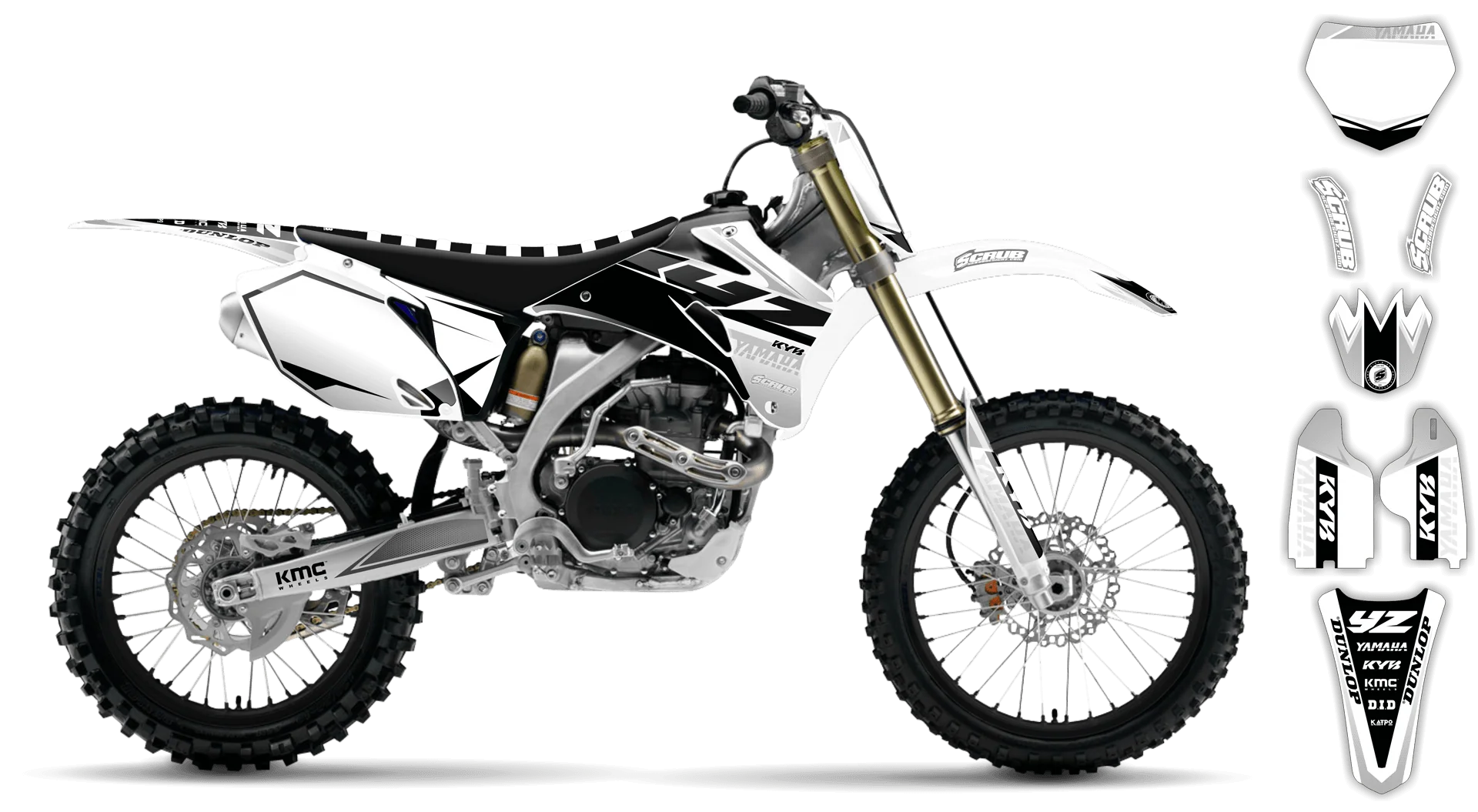 Graphics Kit - Yamaha - YZ250F - 2008-2009 - Discovery - R1