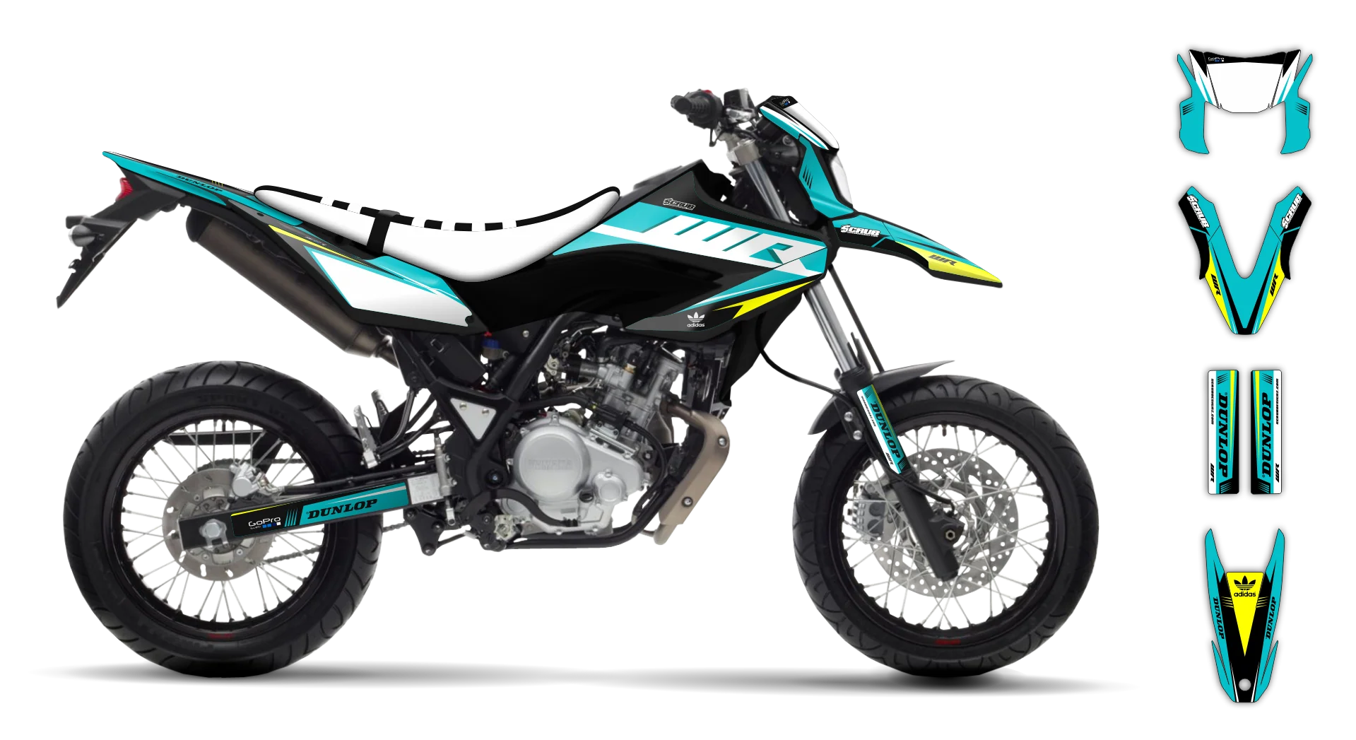 Graphics Kit - Yamaha - WR 125X - 2009-2022 - Danta - R2