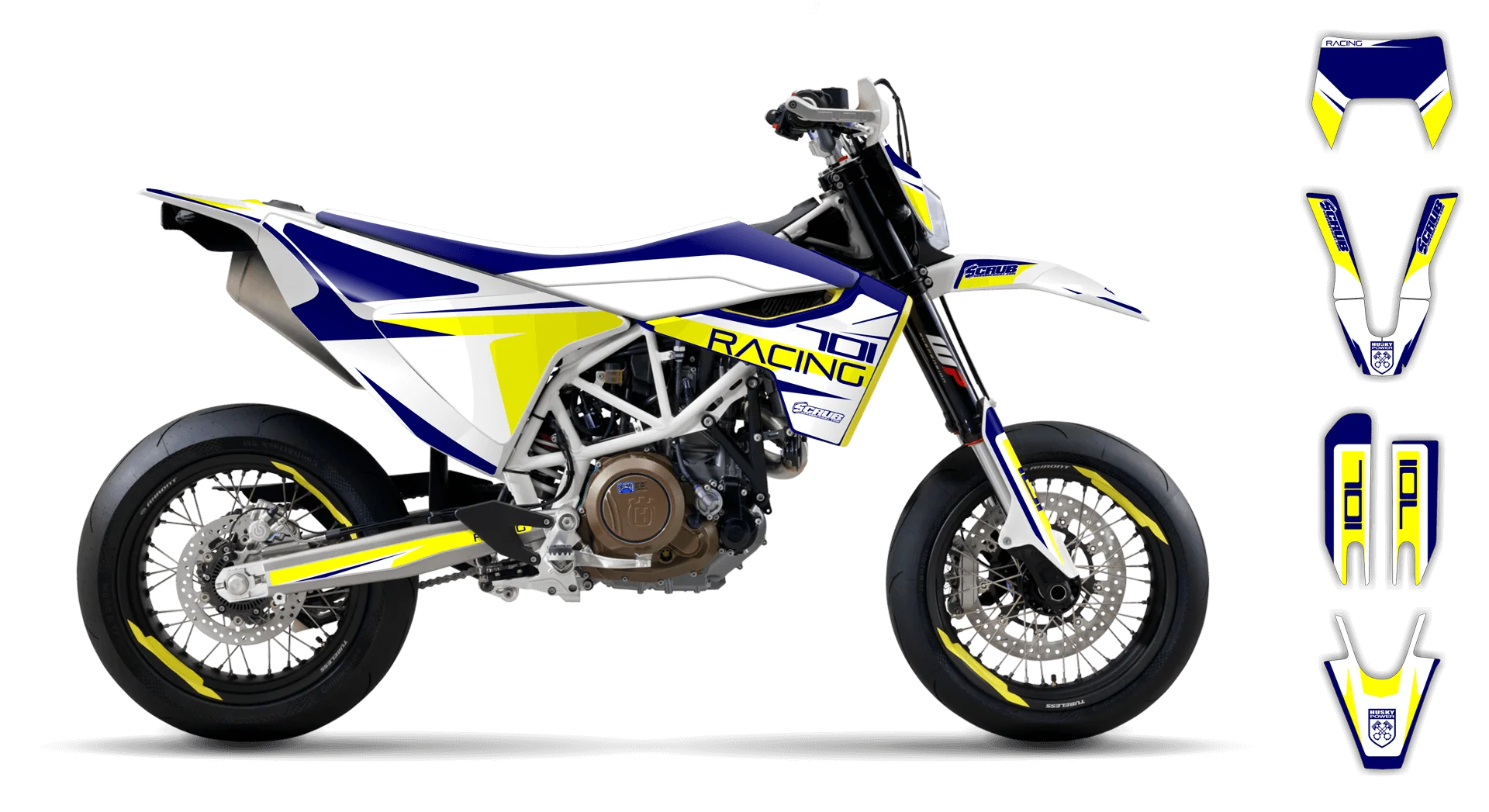 Graphics Kit - Husqvarna 14-> EN 701 - 2016-2024 - SE1011 - LE