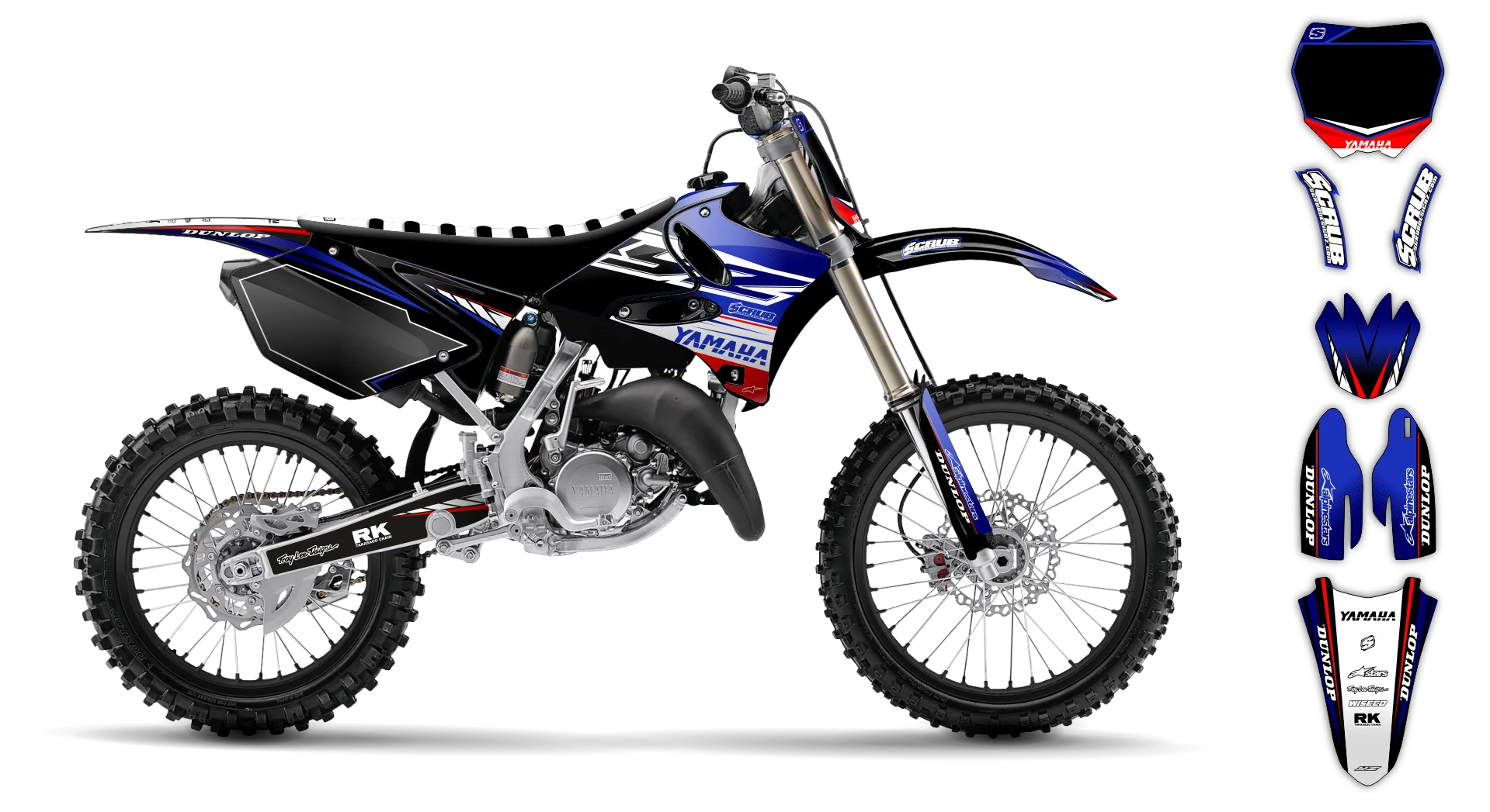 Graphics Kit - Yamaha - YZ 125 - 2006-2007 - Boognish - LE