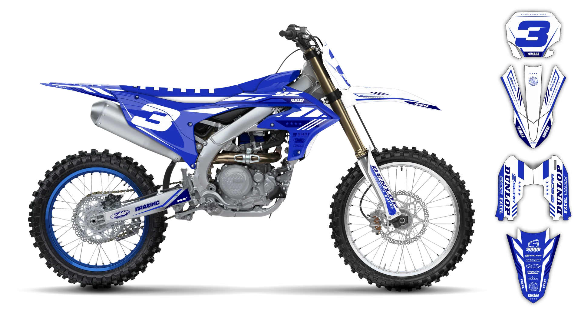 Graphics Kit - Yamaha - YZ450F - 2023-2025 - Grazer - R4
