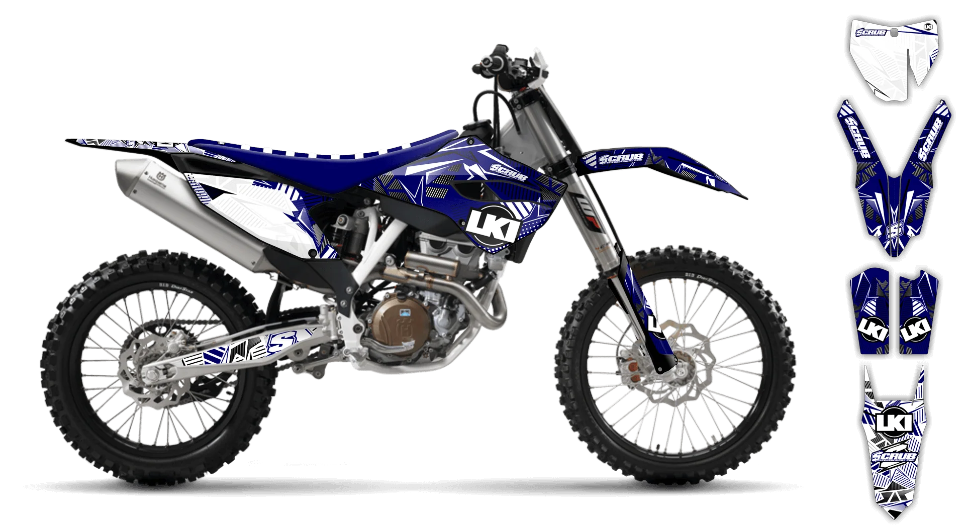 Graphics Kit - Husqvarna 14-> TC-FC-FX Series - 2015 - Block Pass - ST
