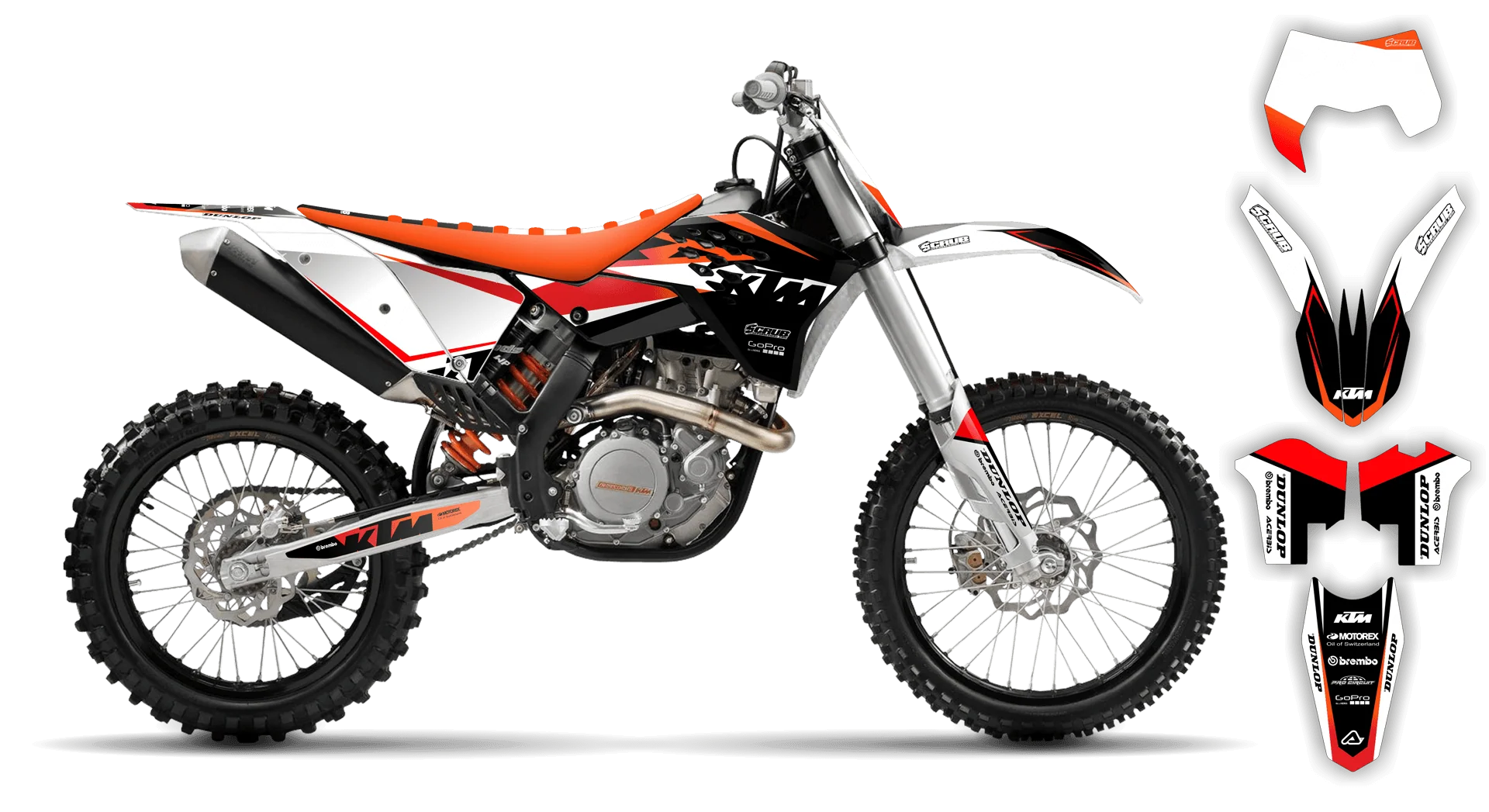 Graphics Kit - KTM - EXC EXC-F / XC-W XCF-W - 2008-2011 - K16 - LE