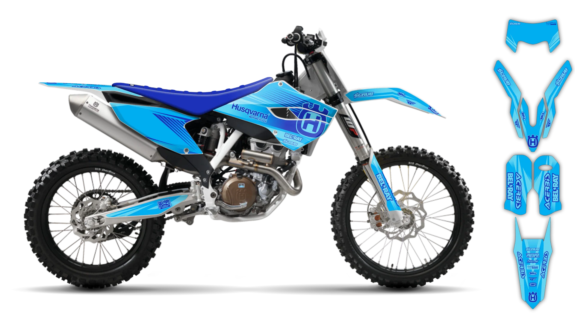 Graphics Kit - Husqvarna 14-> TE-FE Series - 2016 - H-SE1076 - LE