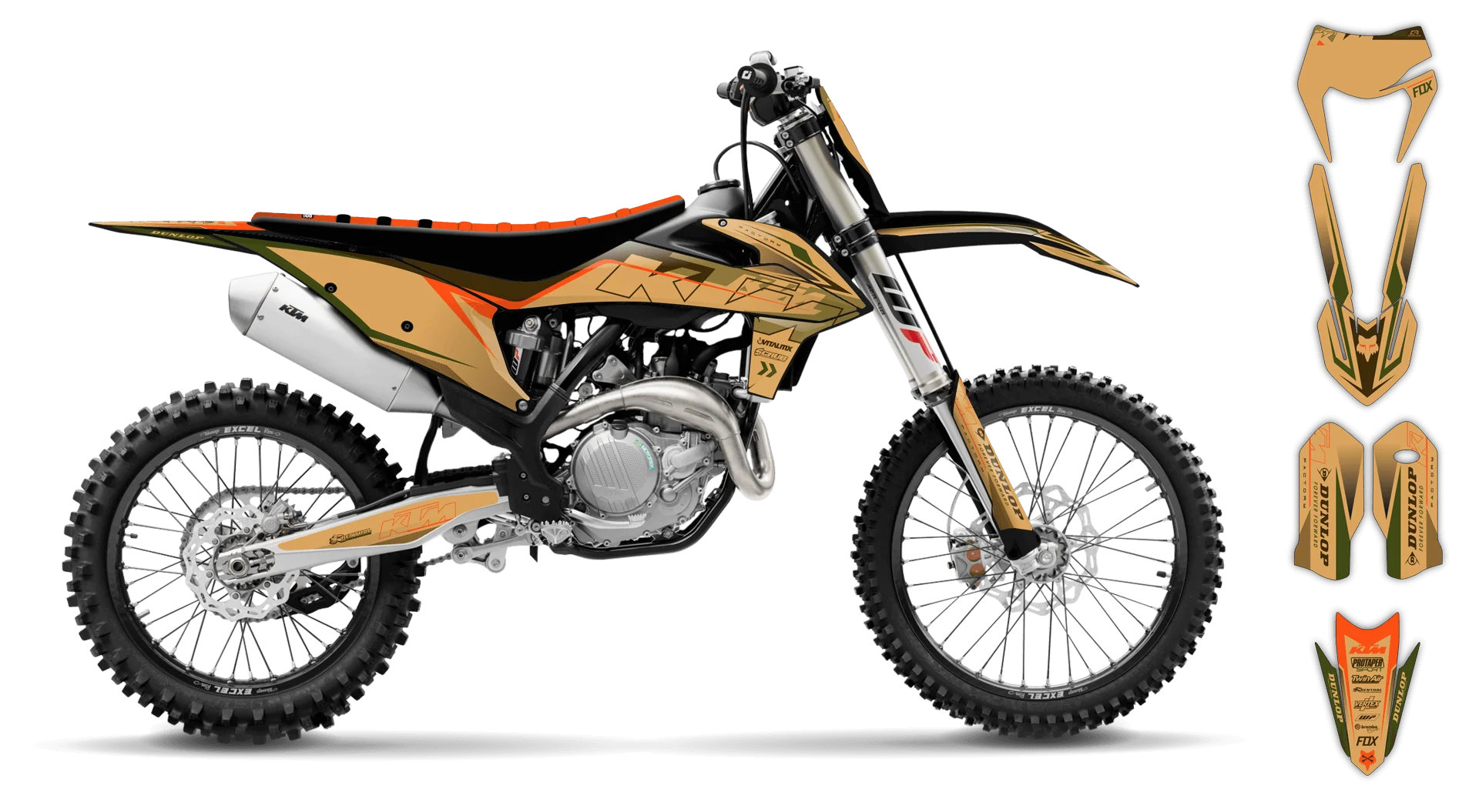 Graphics Kit - KTM - EXC EXC-F / XC-W XCF-W - 2020-2023 - K5 - R1