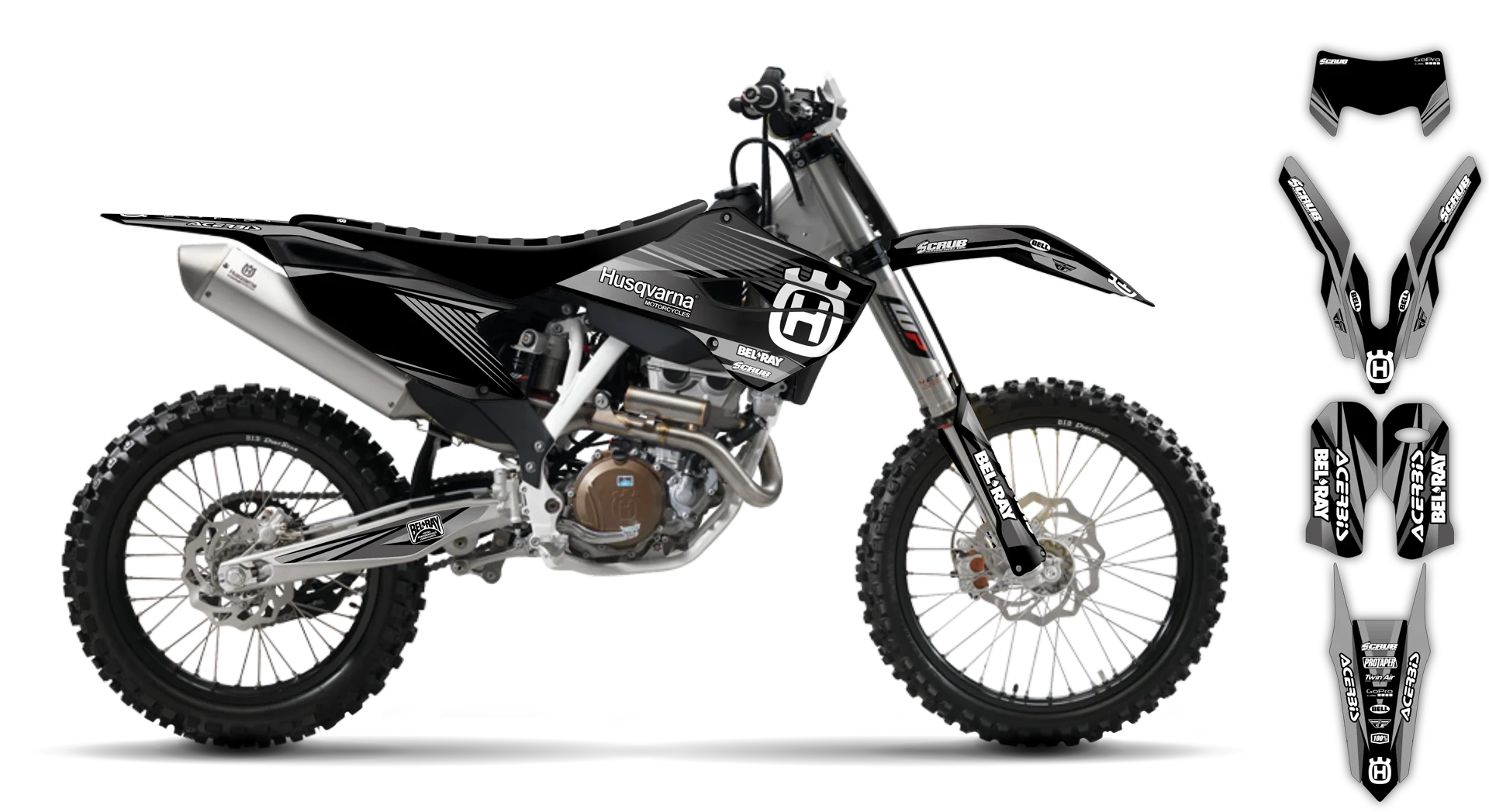 Graphics Kit - Husqvarna 14-> TE-FE Series - 2016 - H-SE1076 - R2