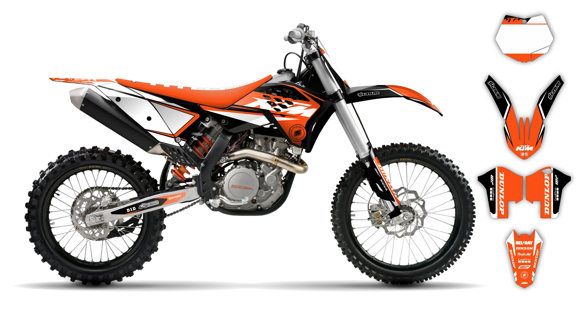 Graphics Kit - KTM - SX SX-F / XC XC-F - 2007-2010 - K17 - LE