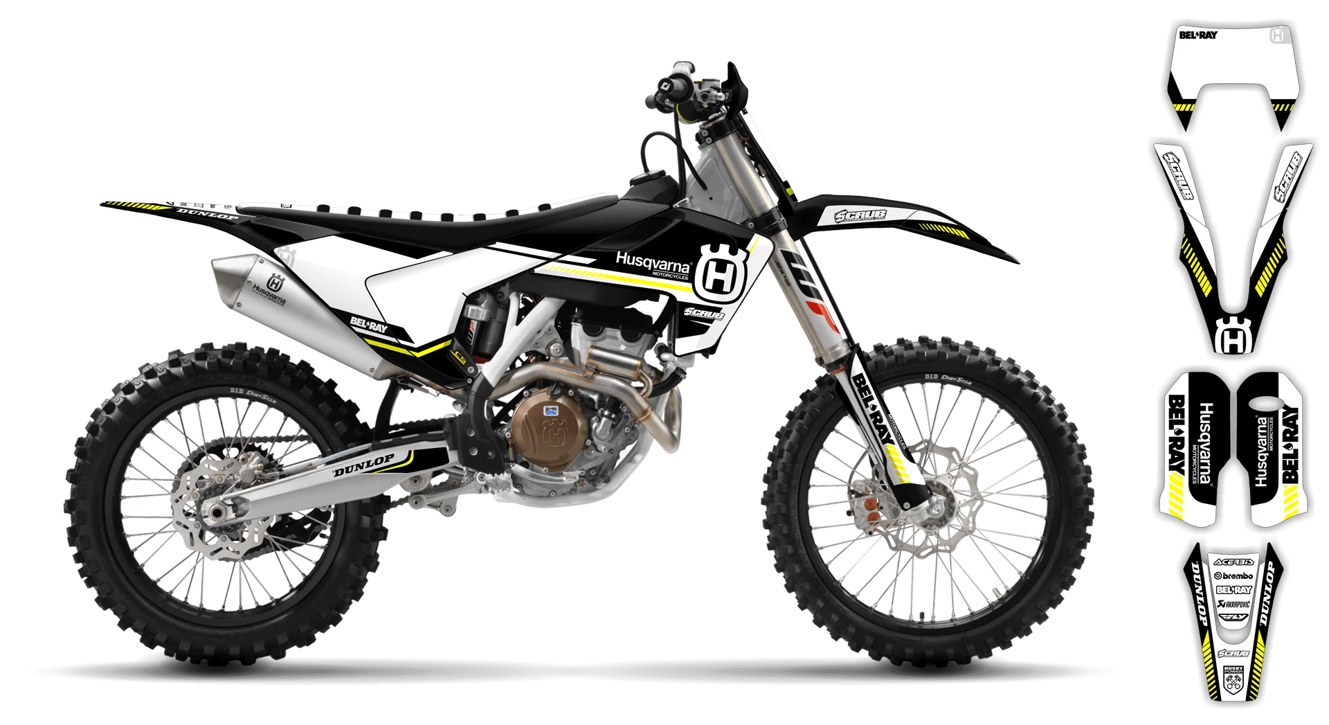 Graphics Kit - Husqvarna 14-> TE-FE Series - 2017-2019 - H5 - R1